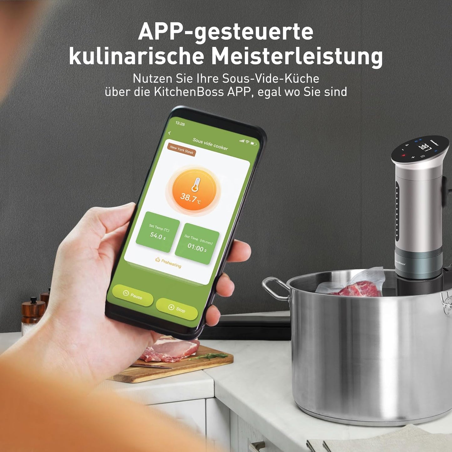 Sous Vide Stick Garer mit Wi-Fi und App-Steuerung, G310PS-SC / G310psa