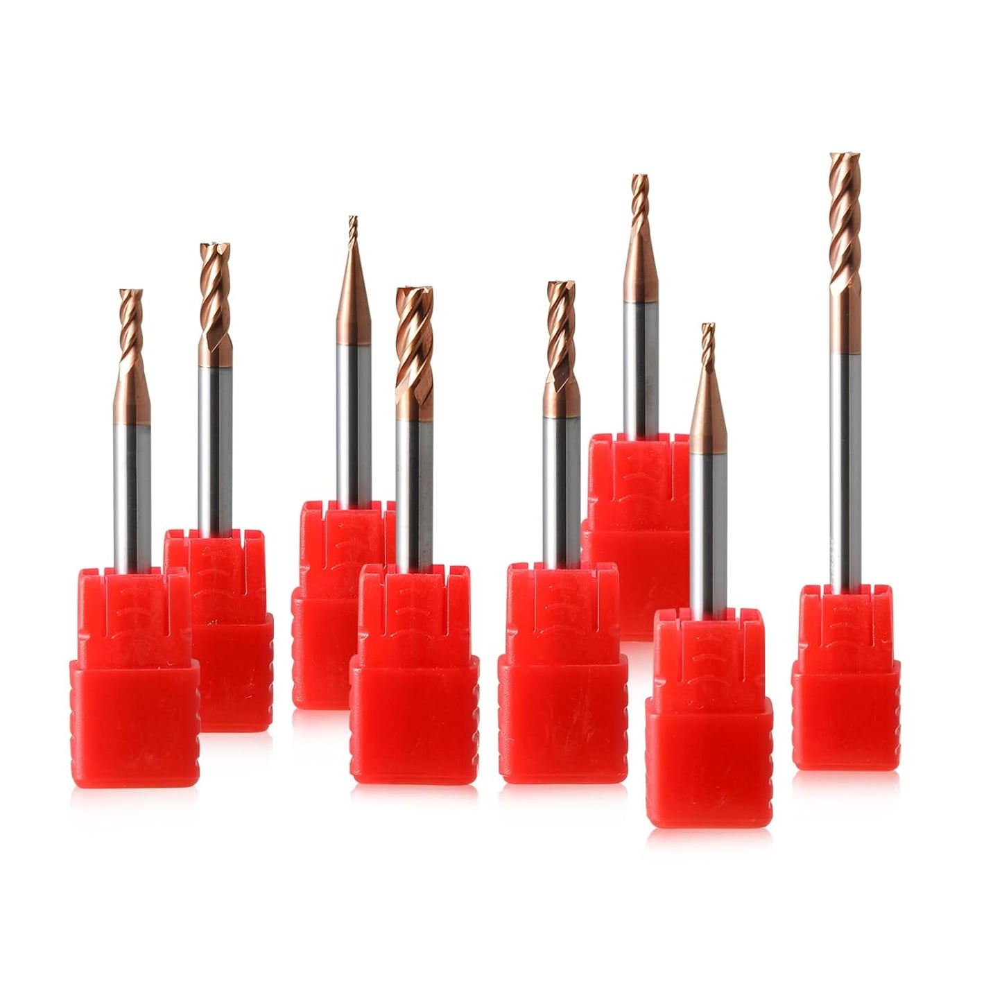 8-teiliges Schaftfräser-Set, 4-Flöte, 1-4mm