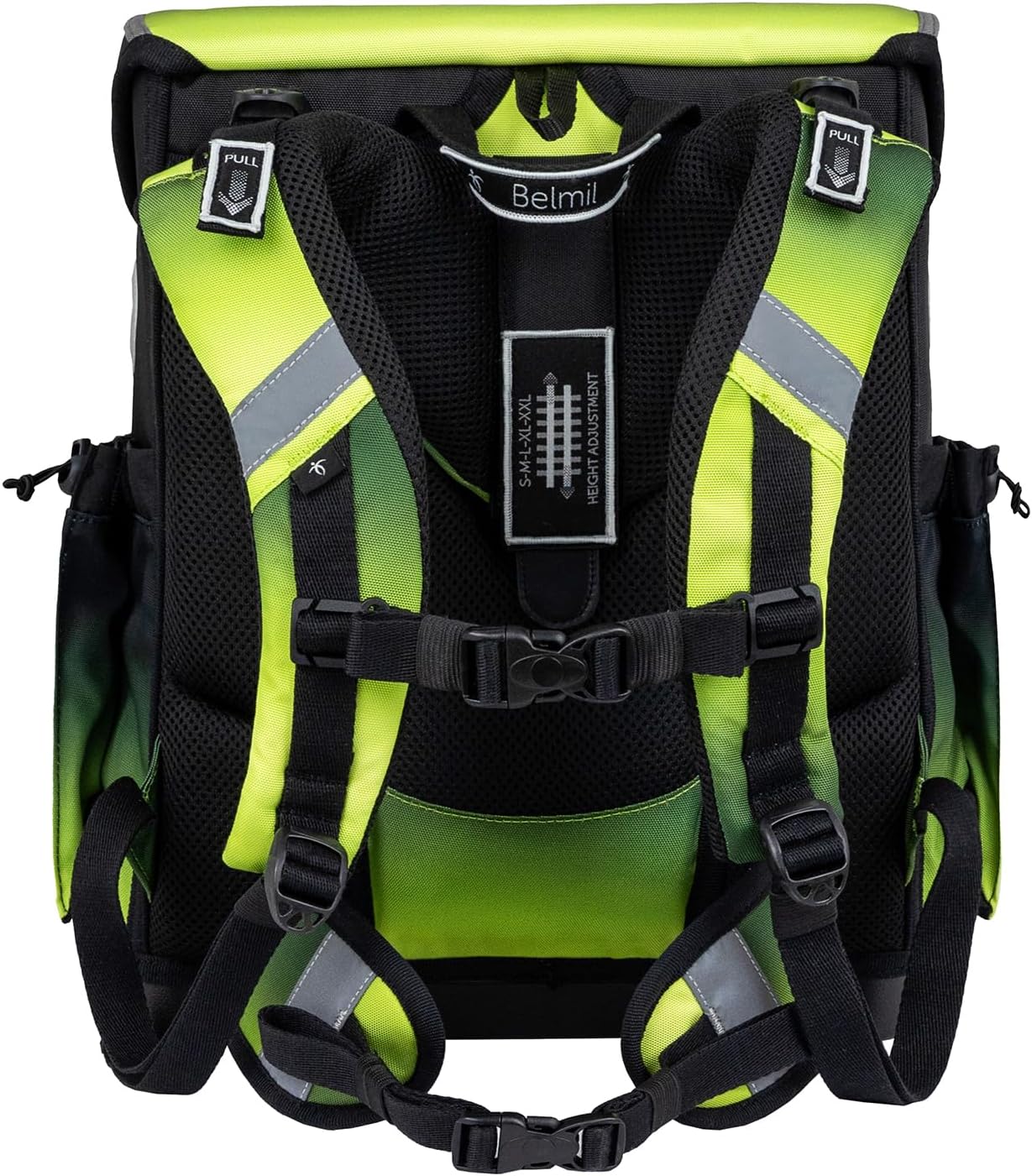 5-teiliges ergonomisches Schulranzen-Set, Black Green 2