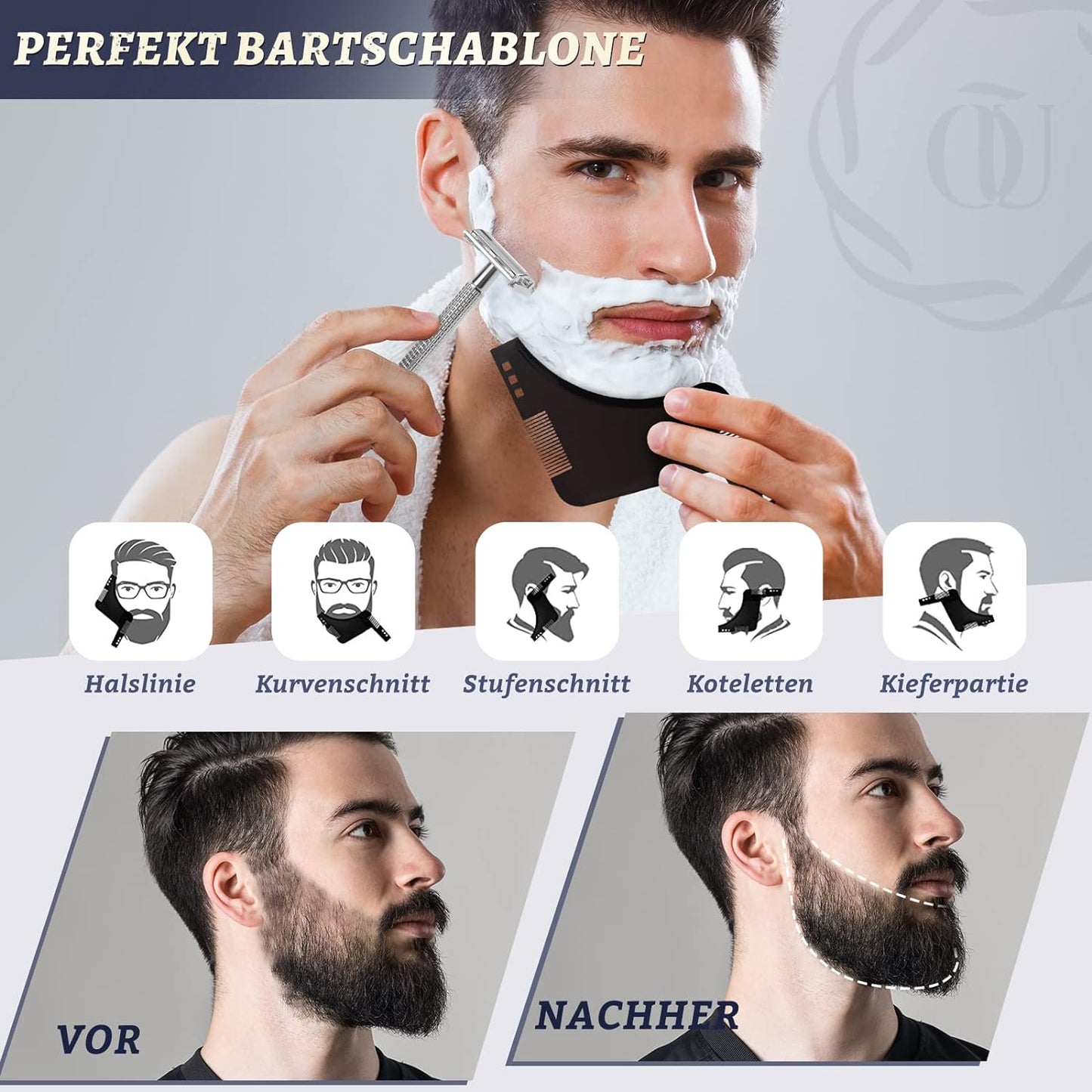 Bartpflege Set, Bartpflege Set mit Rasierset