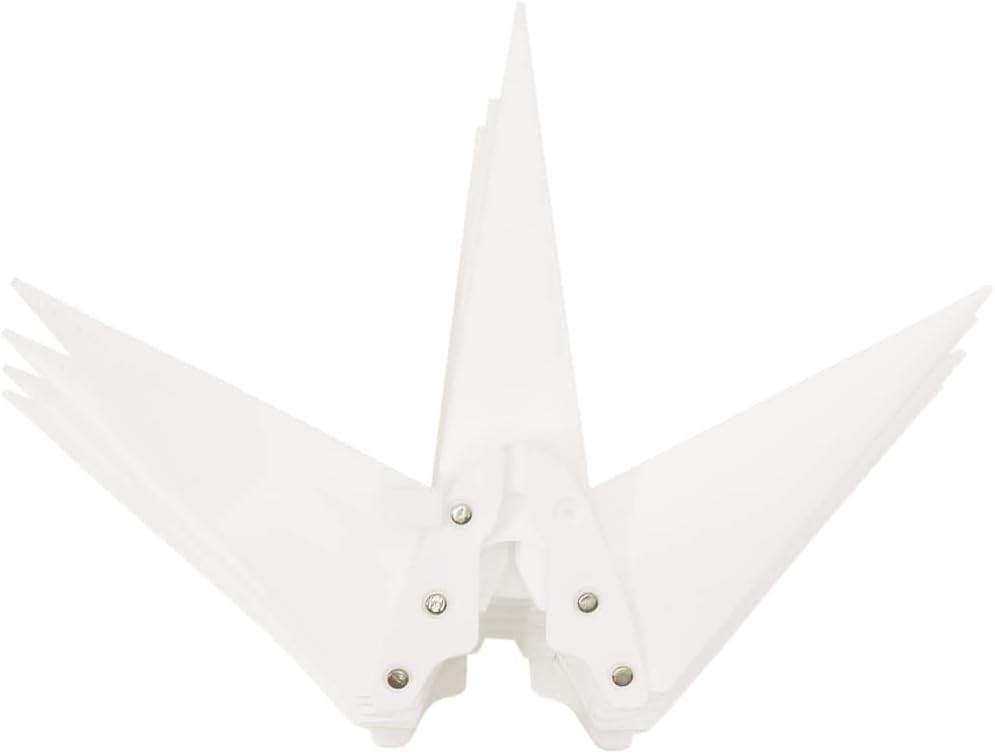 Faltbarer LED-Adventsstern mit Timer, 57 cm Weiss