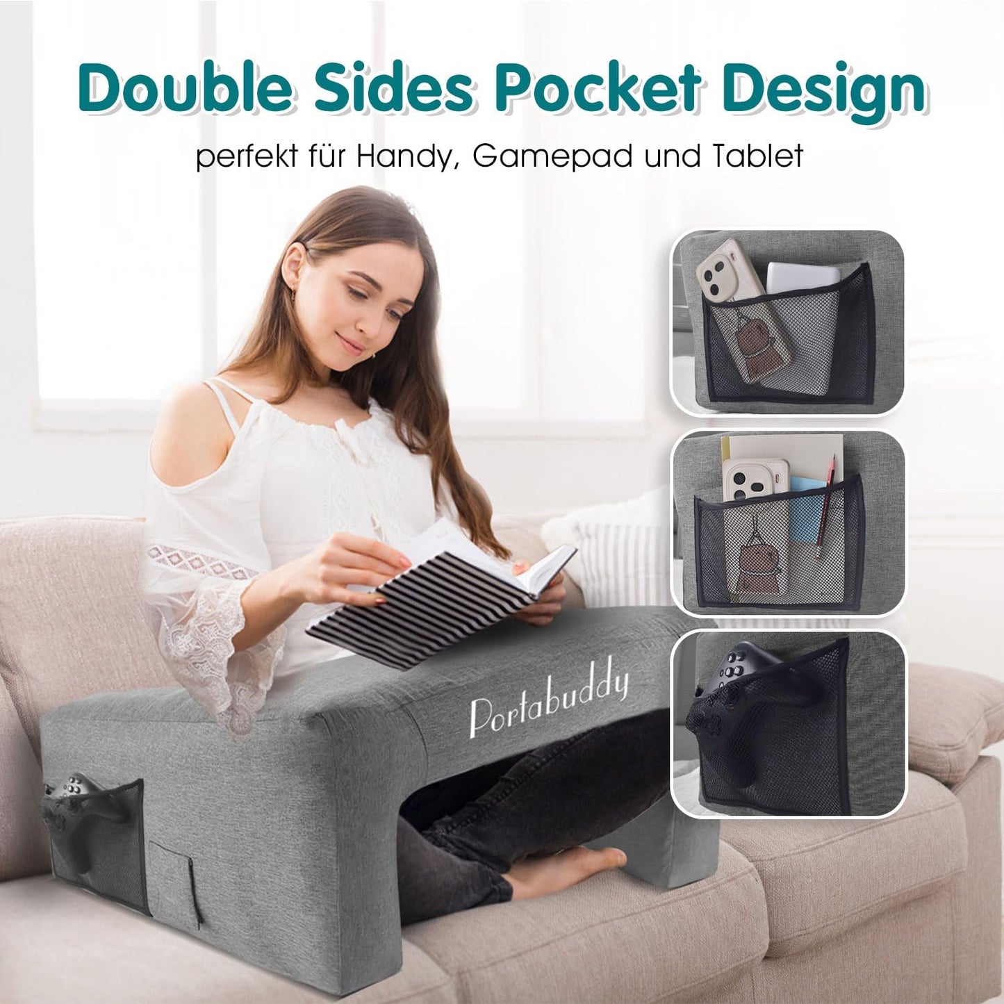 Aufblasbarer Gaming-Kissentisch für Bett & Sofa