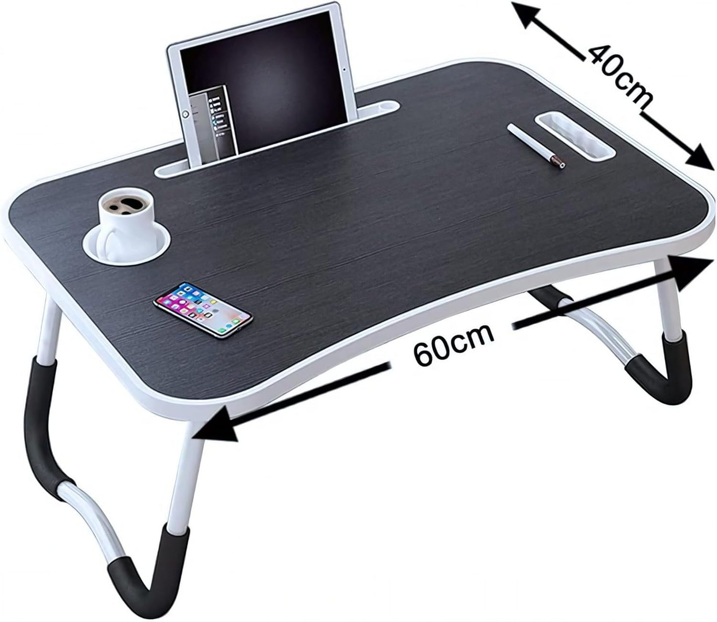 Klappbarer Laptoptisch mit Tassenhalterung