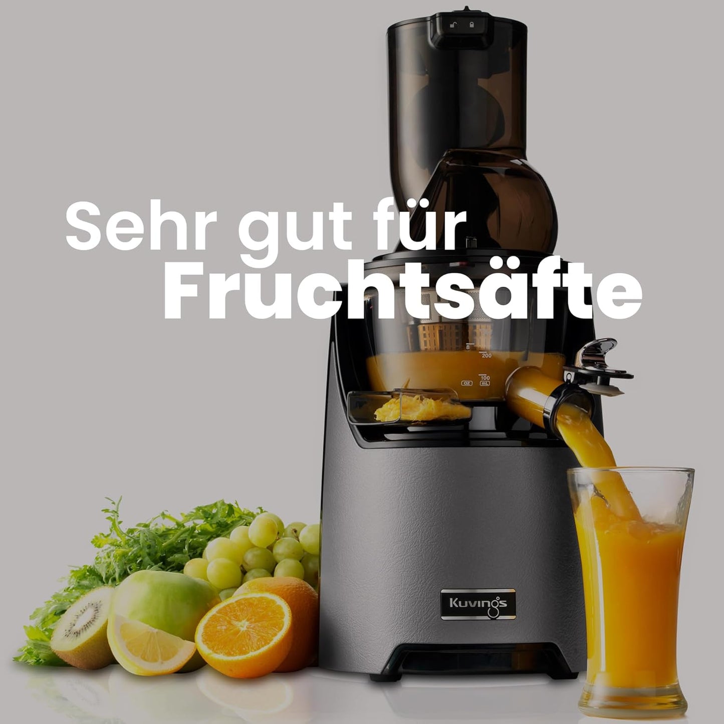 Slow Juicer EVO820, Matt Silver