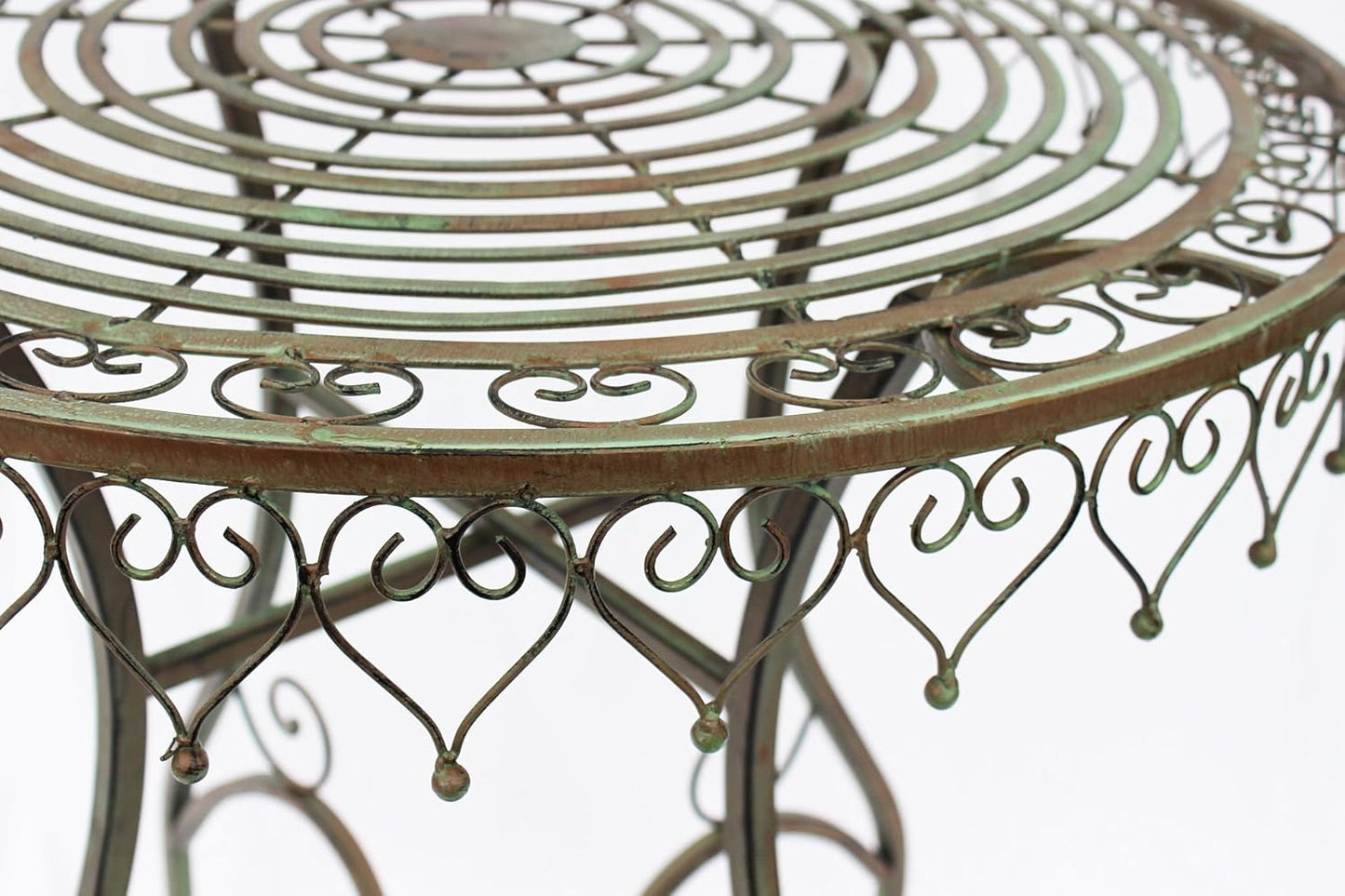 Runder Bistrotisch Malega im Vintage-Stil