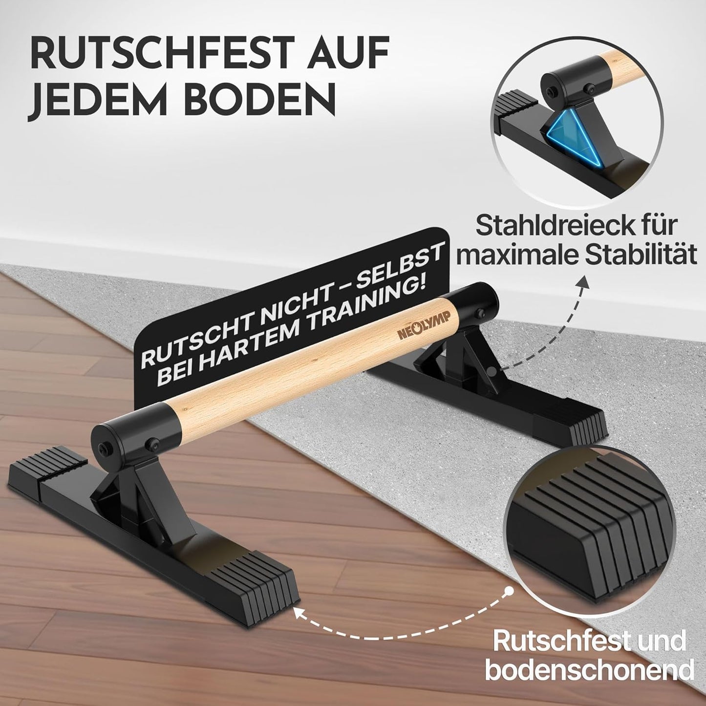 2er Set Parallettes, Parallettes Tief