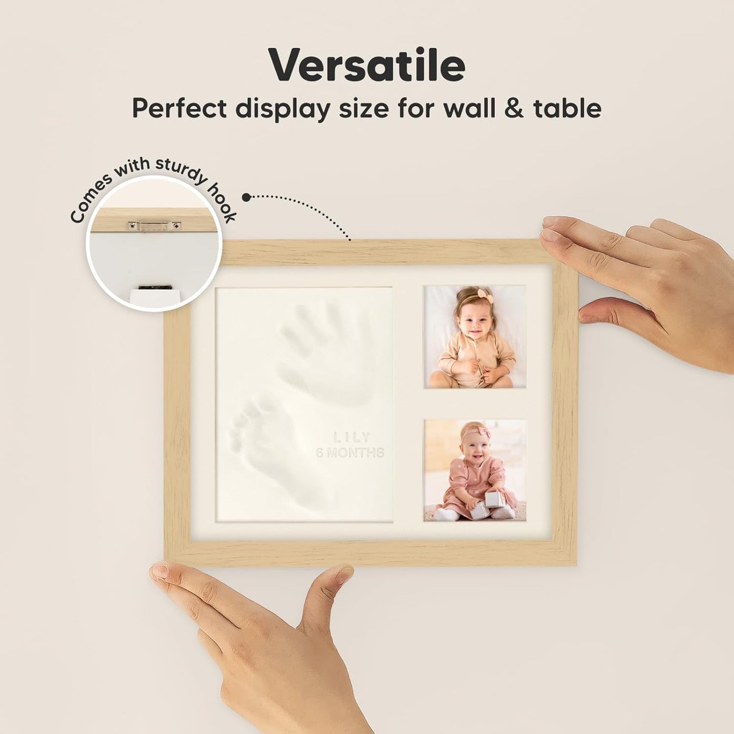 Baby Hand- und Fussabdruck-Set, Ash Wood Solo