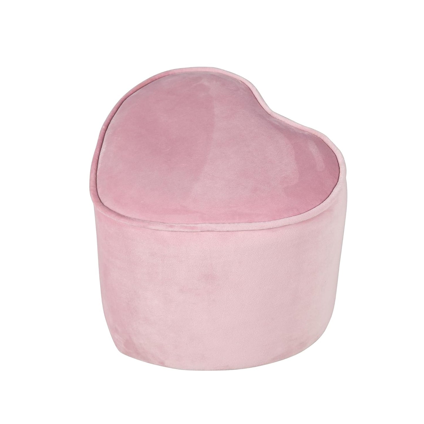 Kinderhocker in Herzform, Herzform Rosa/Mauve