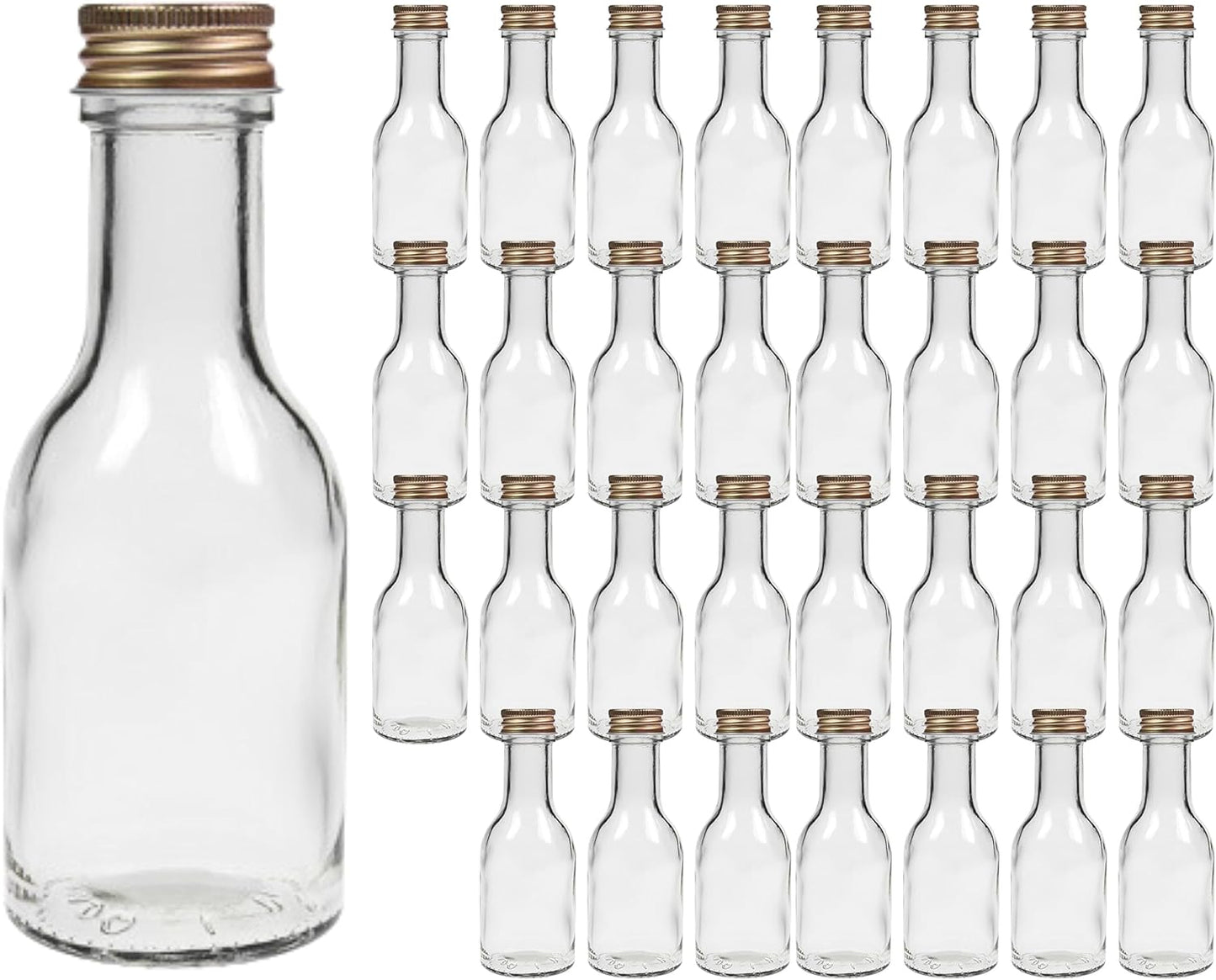 32-teilig Glasflaschen-Set, 32 Glasflaschen