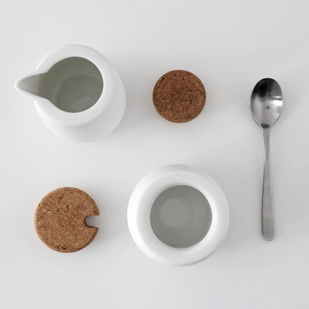 Zucker- und Milchkännchen-Set Nicola, reinwess