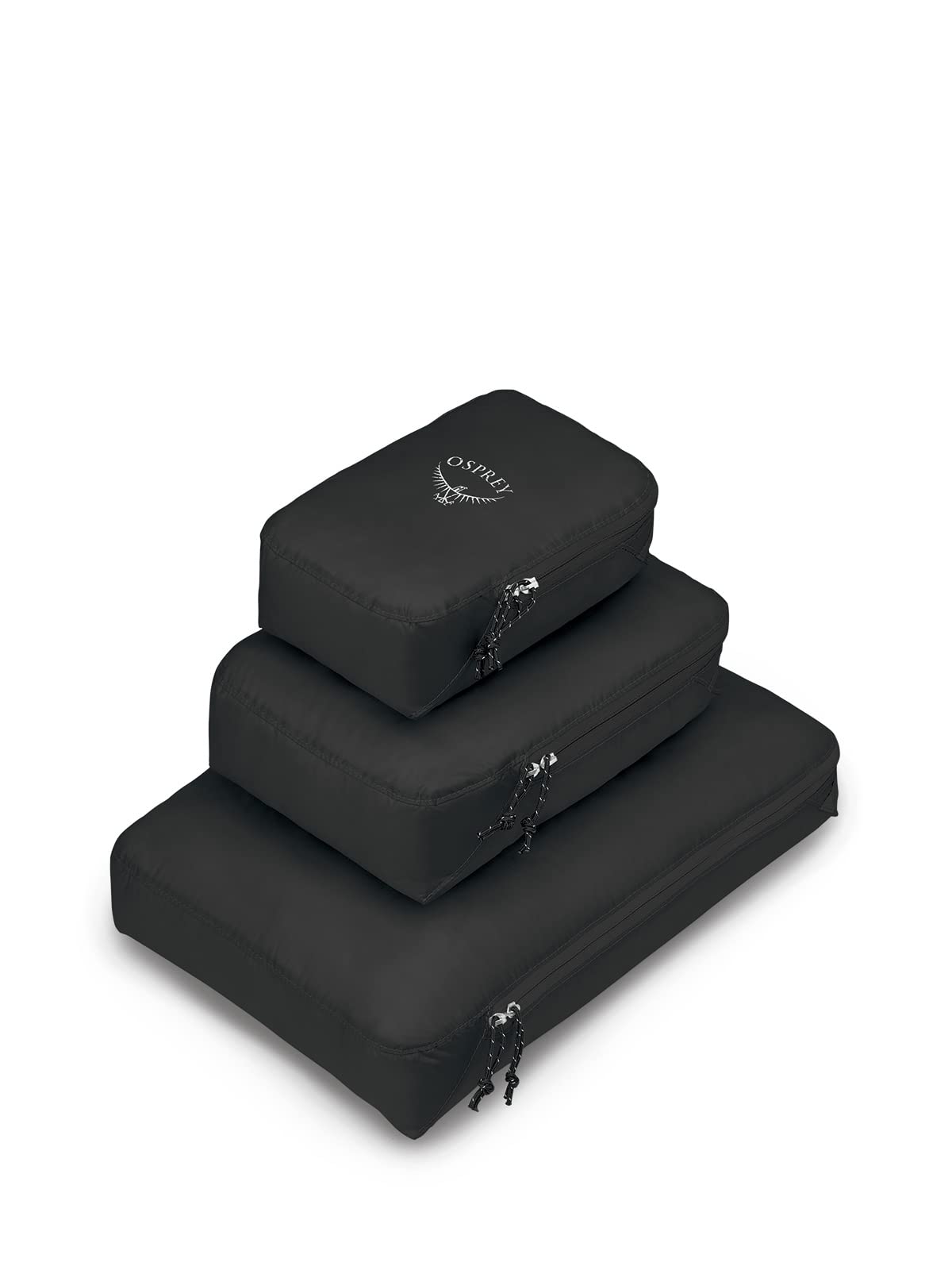 Ultraleichtes Packwürfel-Set, Schwarz Set - Fassungsvermögen 15L