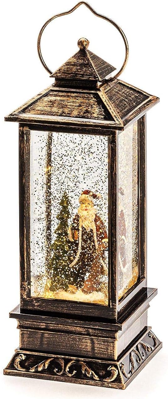 Schneelaterne mit Weihnachtsmann, Kupfer, Weihnachtsmann, Single