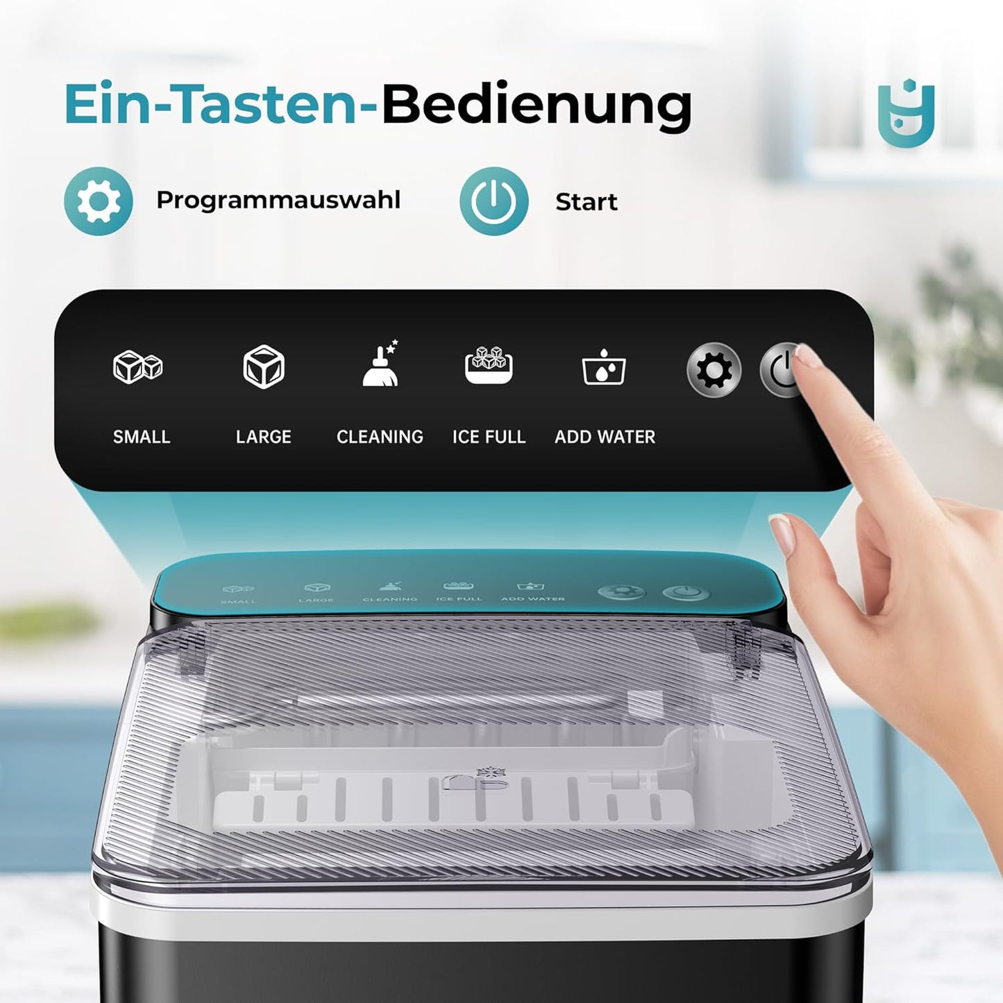 Eiswürfelmaschine, 12KG/24H