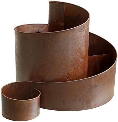 Kräuterspirale aus Metall für Gartenbeet