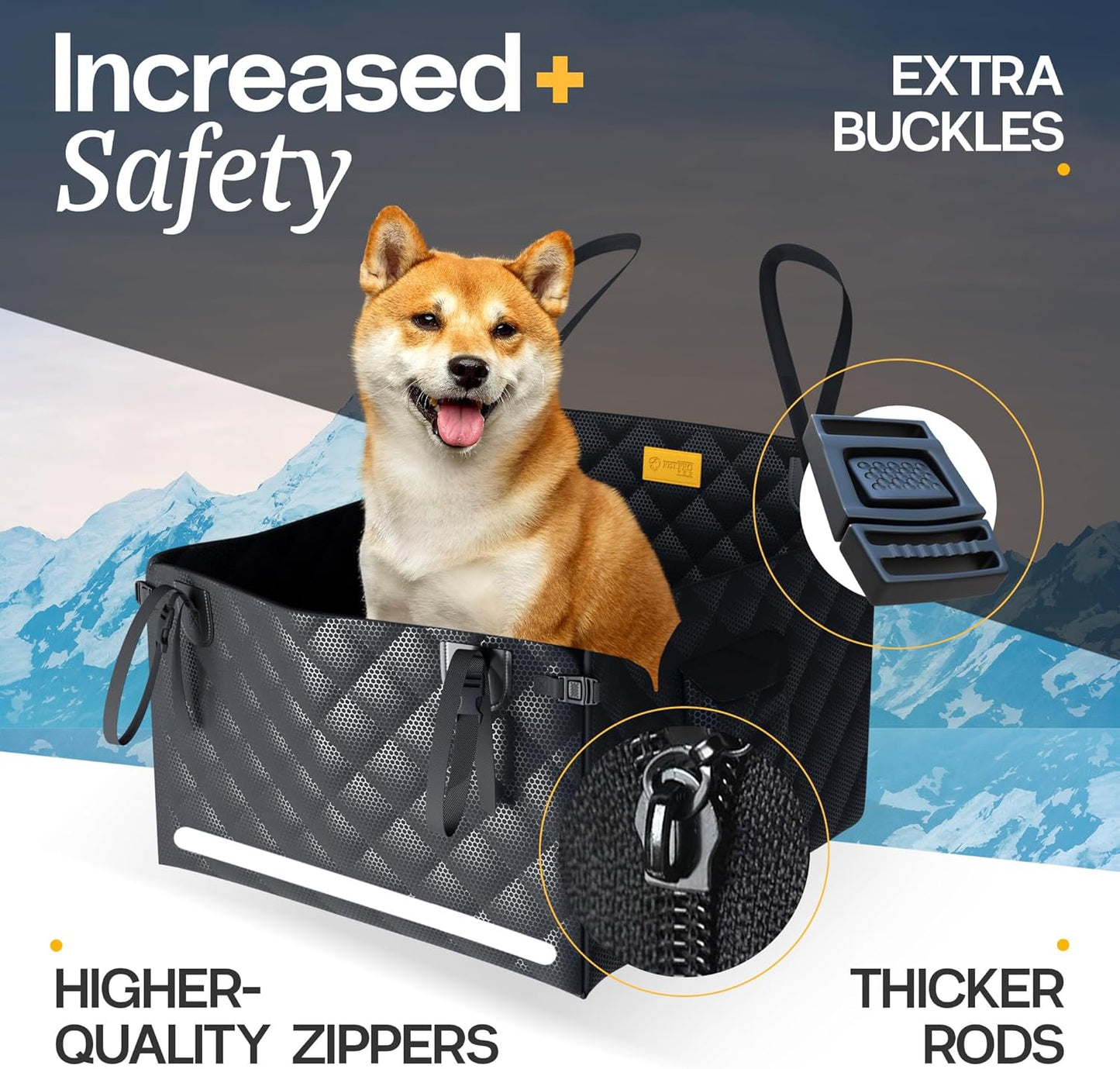 Hundeautositz, Rücksitz M 16 kg