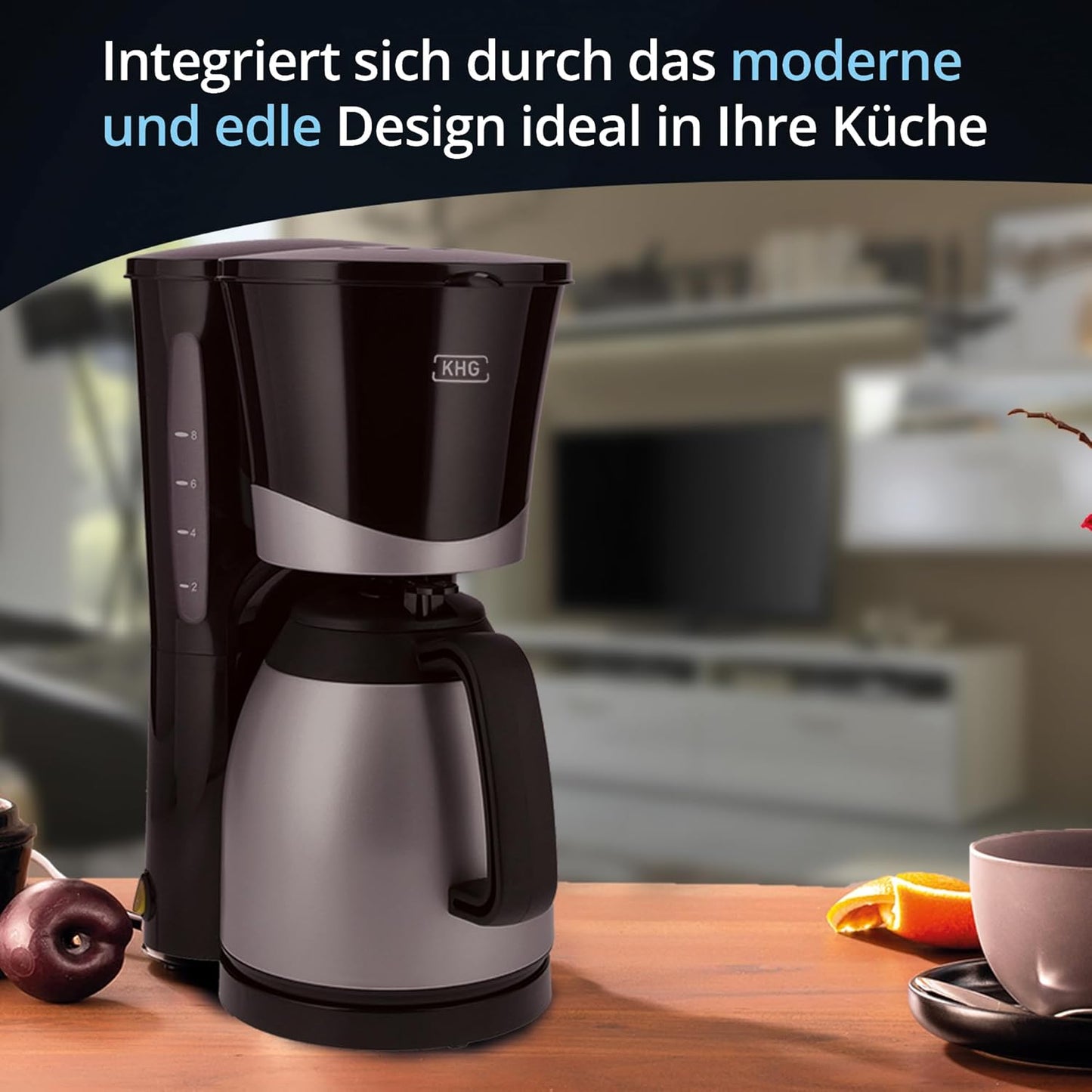 TKA-101SS Kaffeemaschine mit Thermoskanne