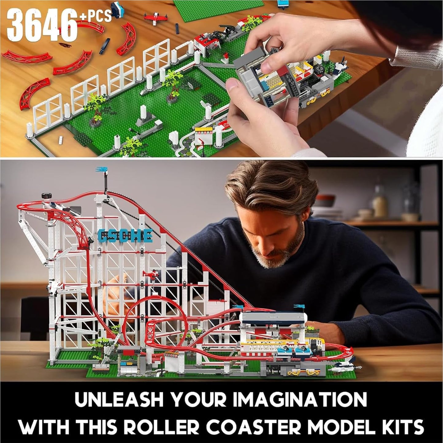 Technik Achterbahn Modellbausatz
