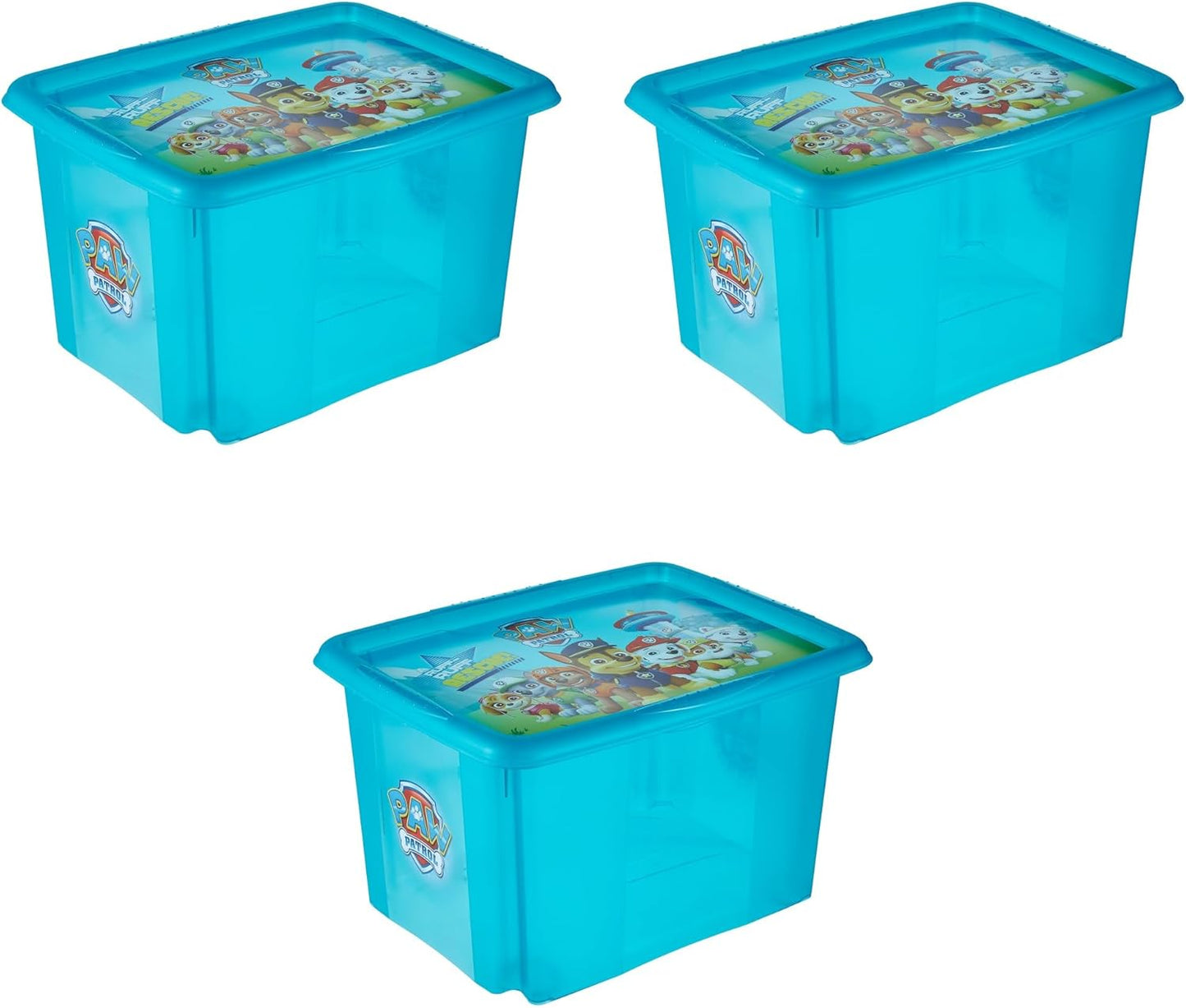 Paw Patrol Aufbewahrungsbox-Set (3x 30 L) mit Deckel, 3x 30 L Paw Patrol