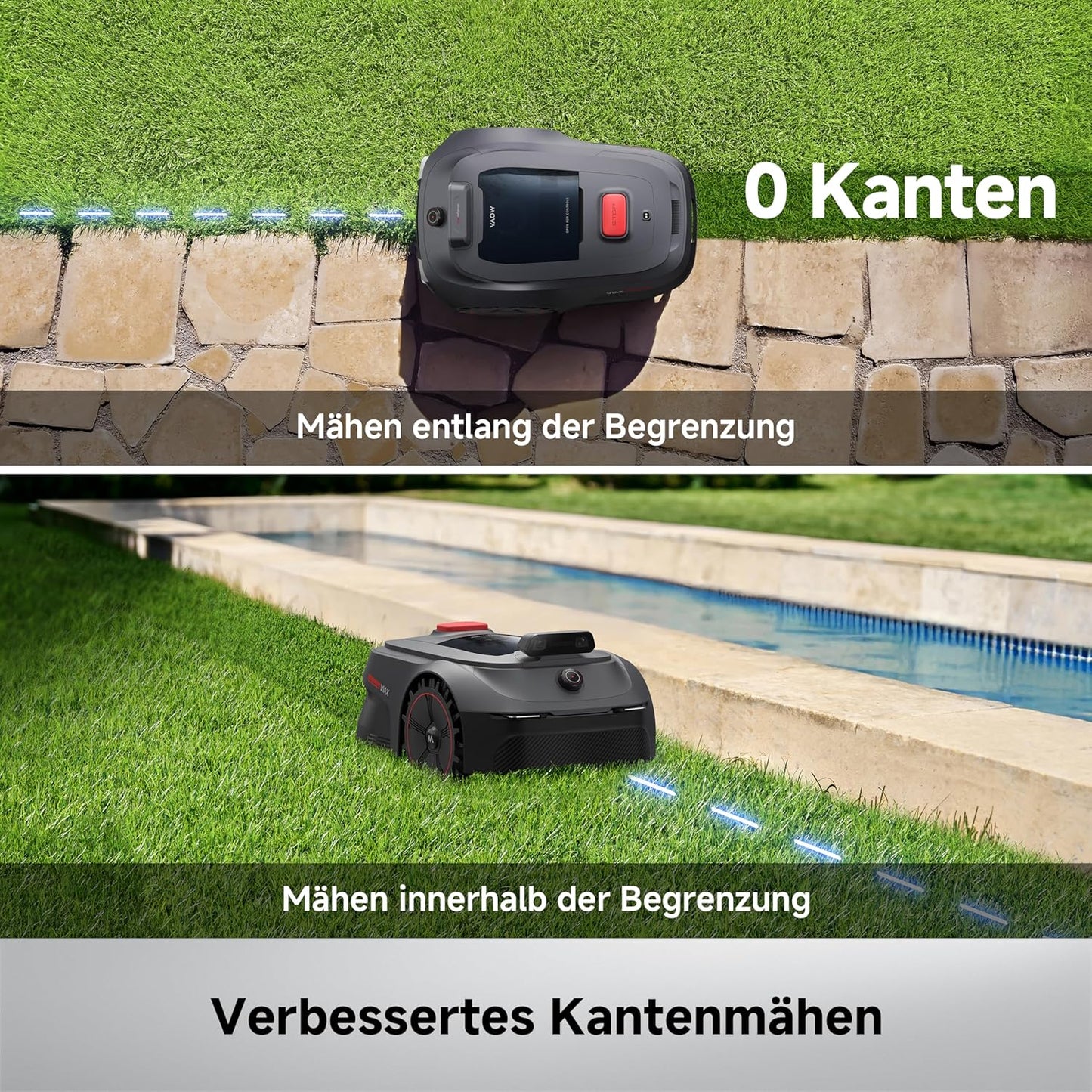 ViAX 500 Mähroboter ohne Begrenzungskabel, 600 m², ViAX 500