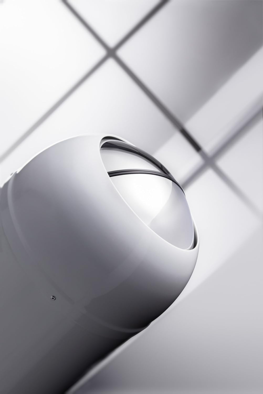 Mini Master Abfalleimer, 6 L, Weiß Matt
