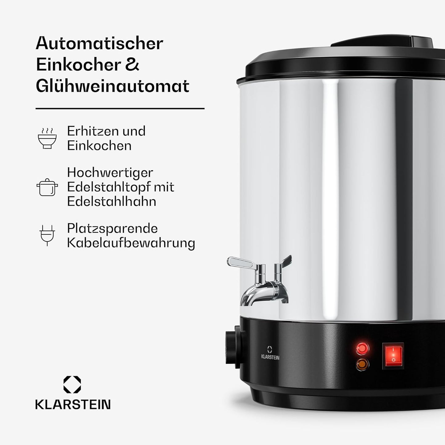 Einkochautomat & Glühweinkocher, 25 L, Mechanisch