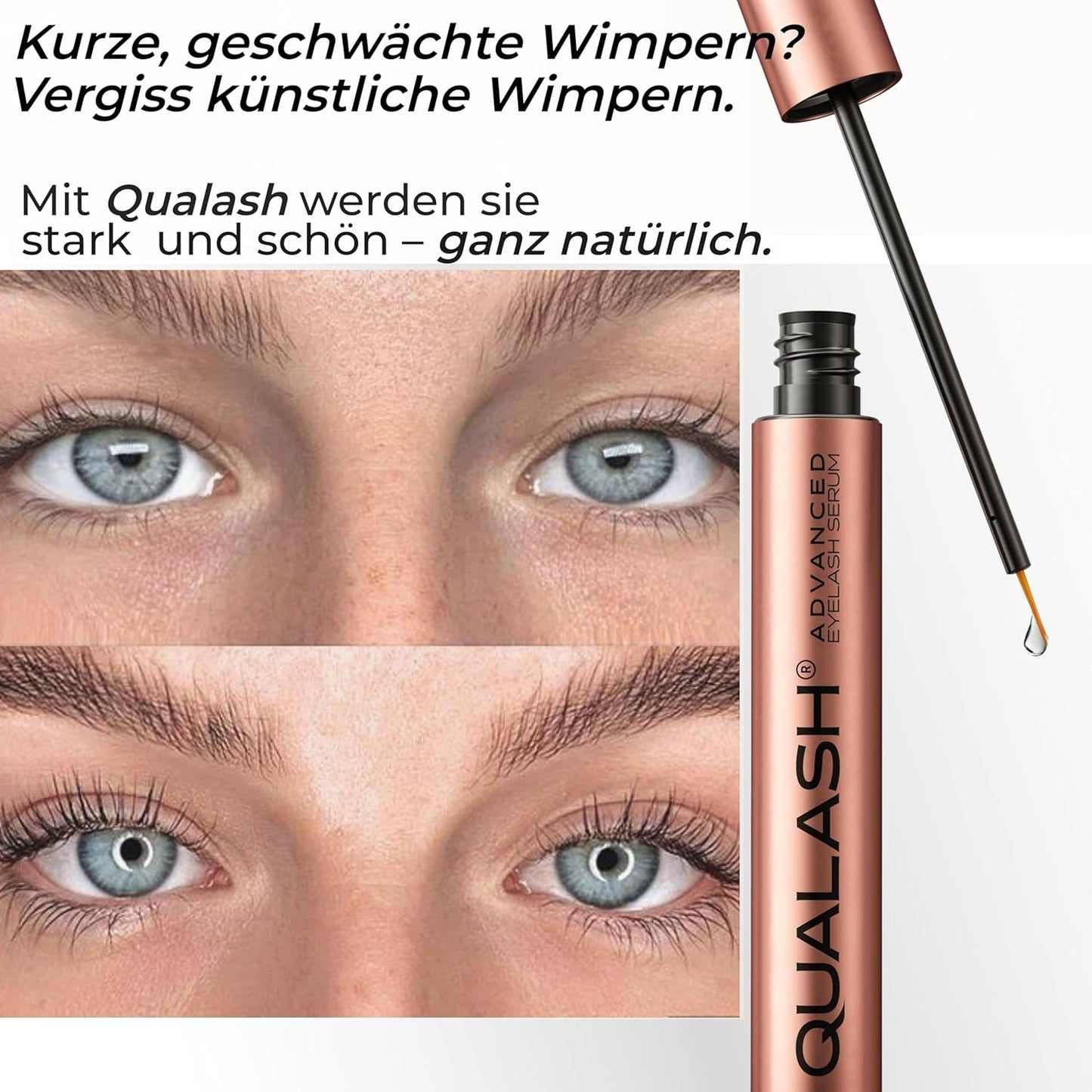 Wimpernserum für schnelles Wimpernwachstum, Wimpernserum mit QUA-X Peptide Complex