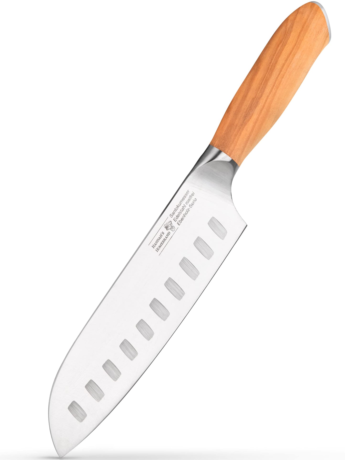 Santoku Kochmesser, Olivenholz