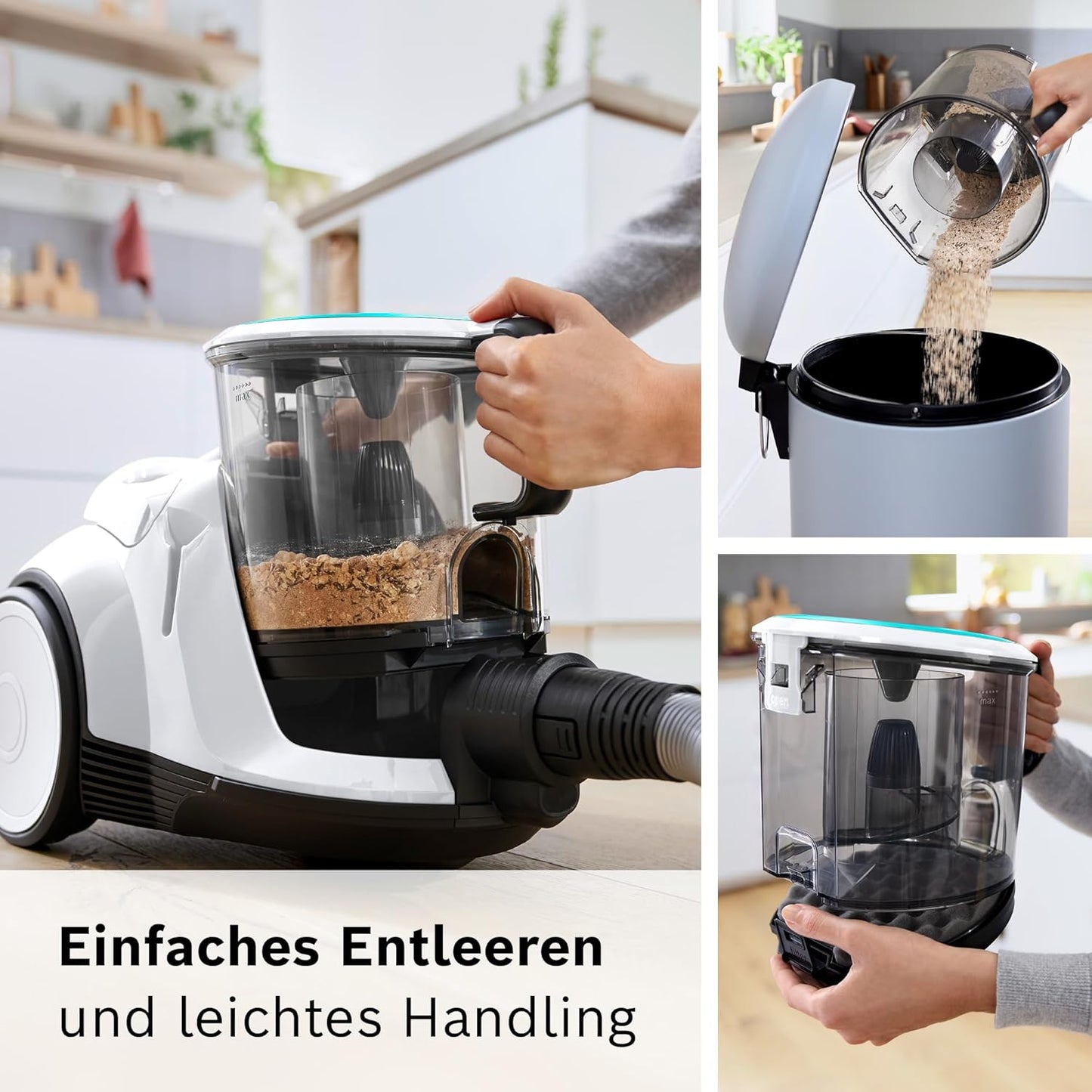 Serie 6 beutelloser Staubsauger, ProHygienic - für Allergiker, Weiss