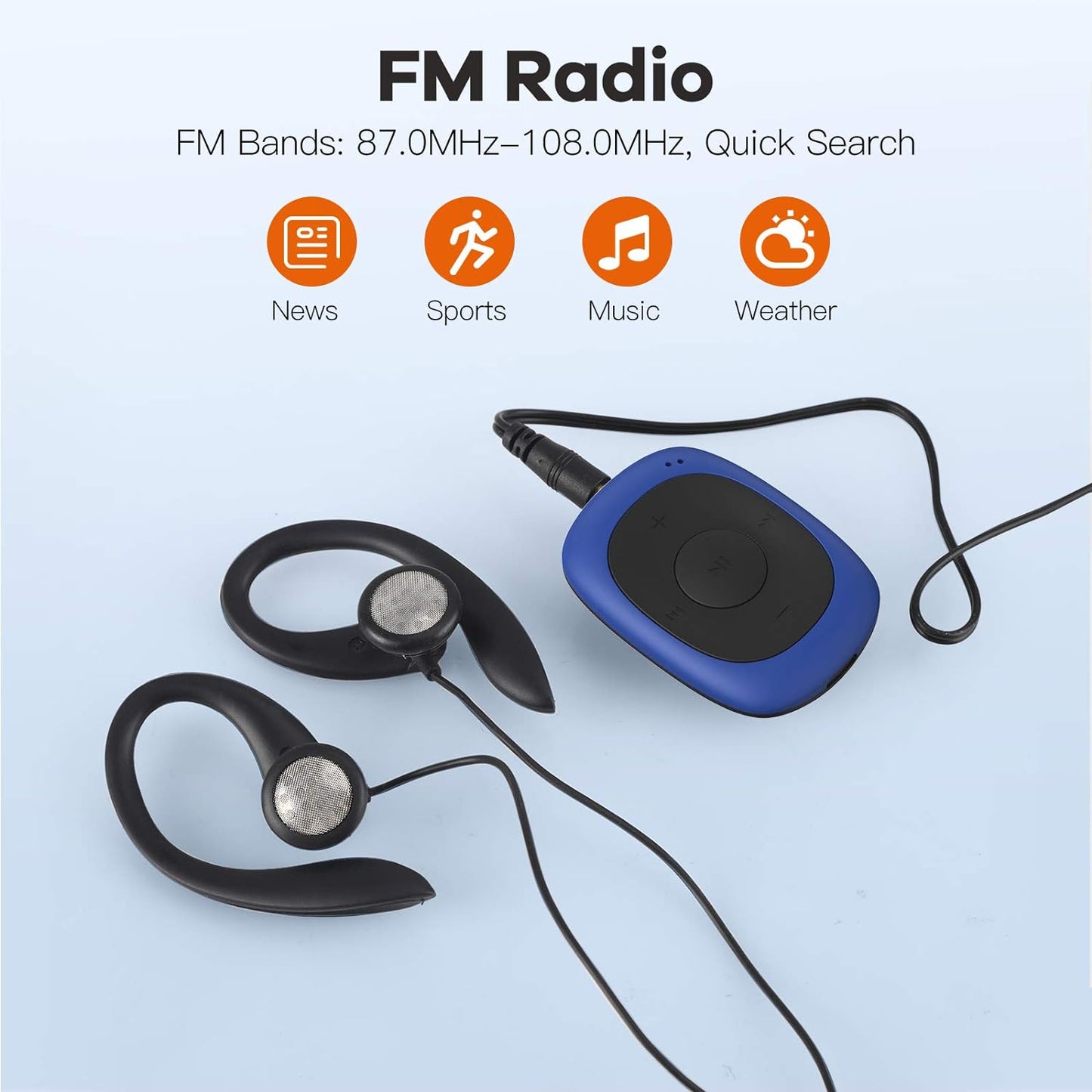 Mini Clip MP3 Player SML, 8Go