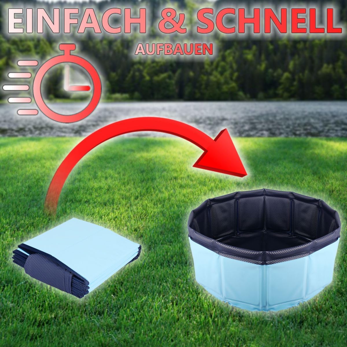 Faltbarer Katzen-Pool