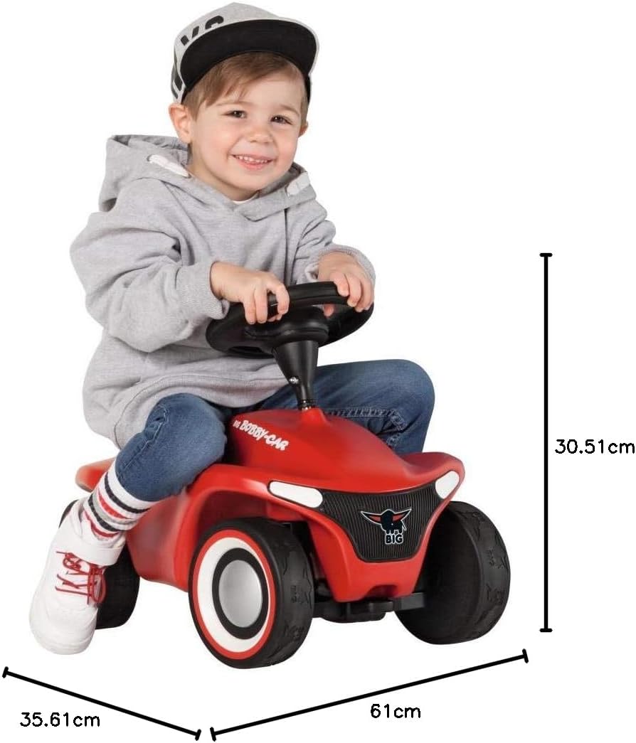 Bobbycar Neo mit Flüsterreifen, Rot