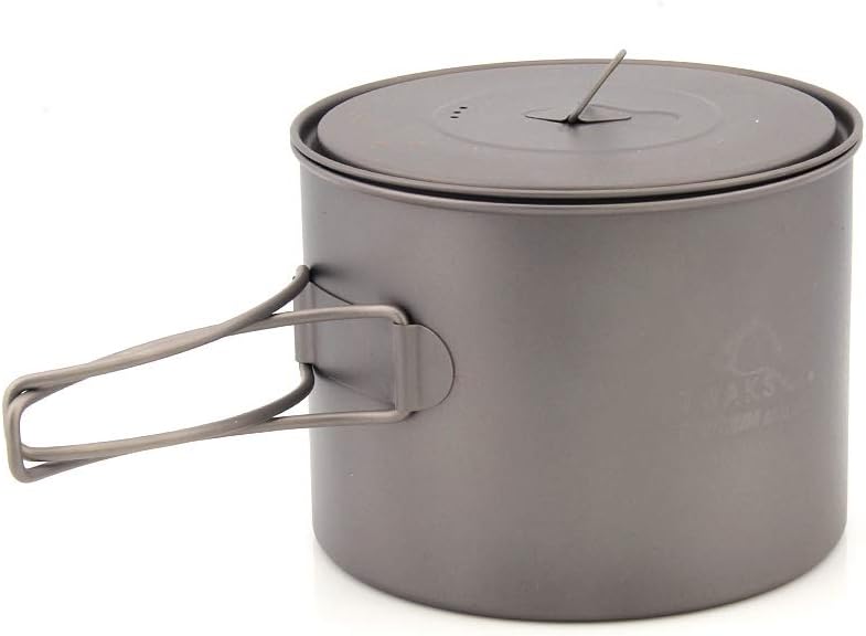 Ultraleichter Titan-Topf mit Deckel, 1300ml