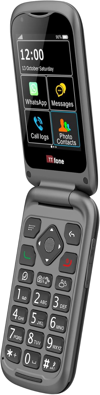 4G Senior Flip Handy mit Notfallhilfe-Taste, solo