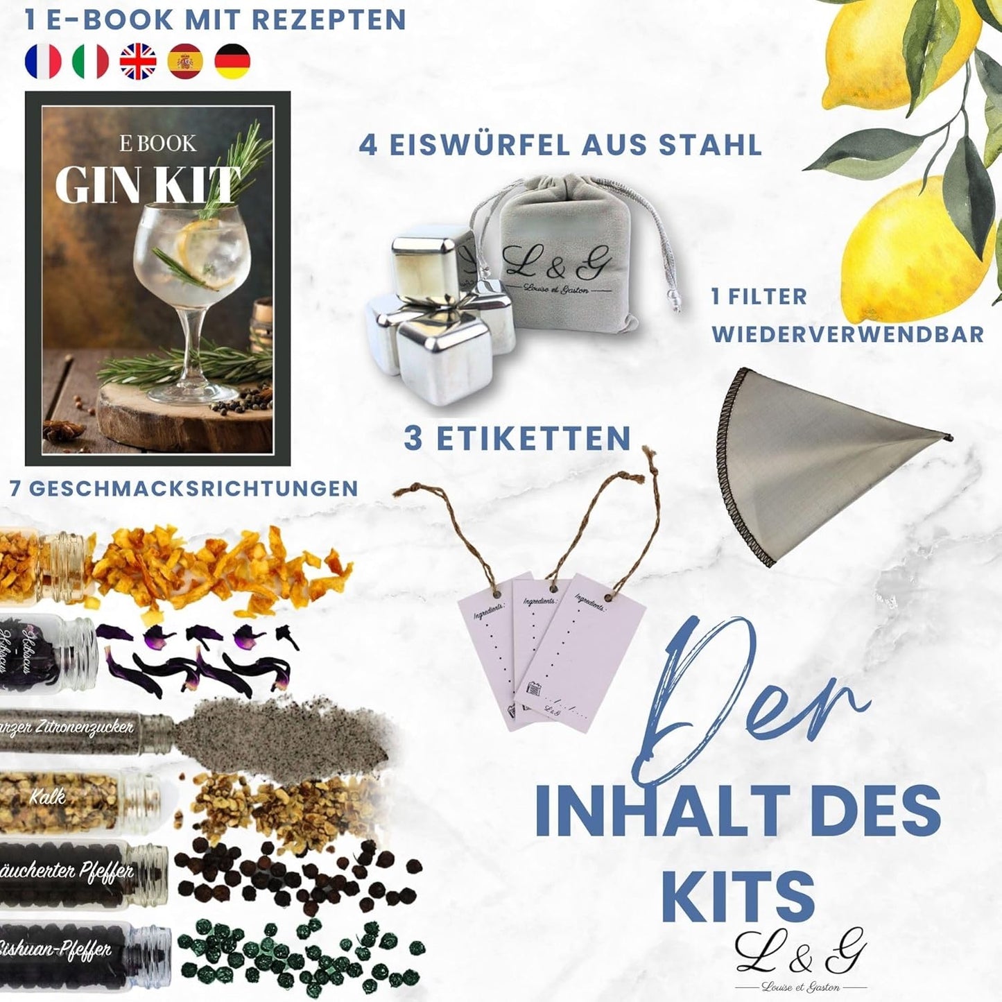 Entdecker-Set für DIY Gin