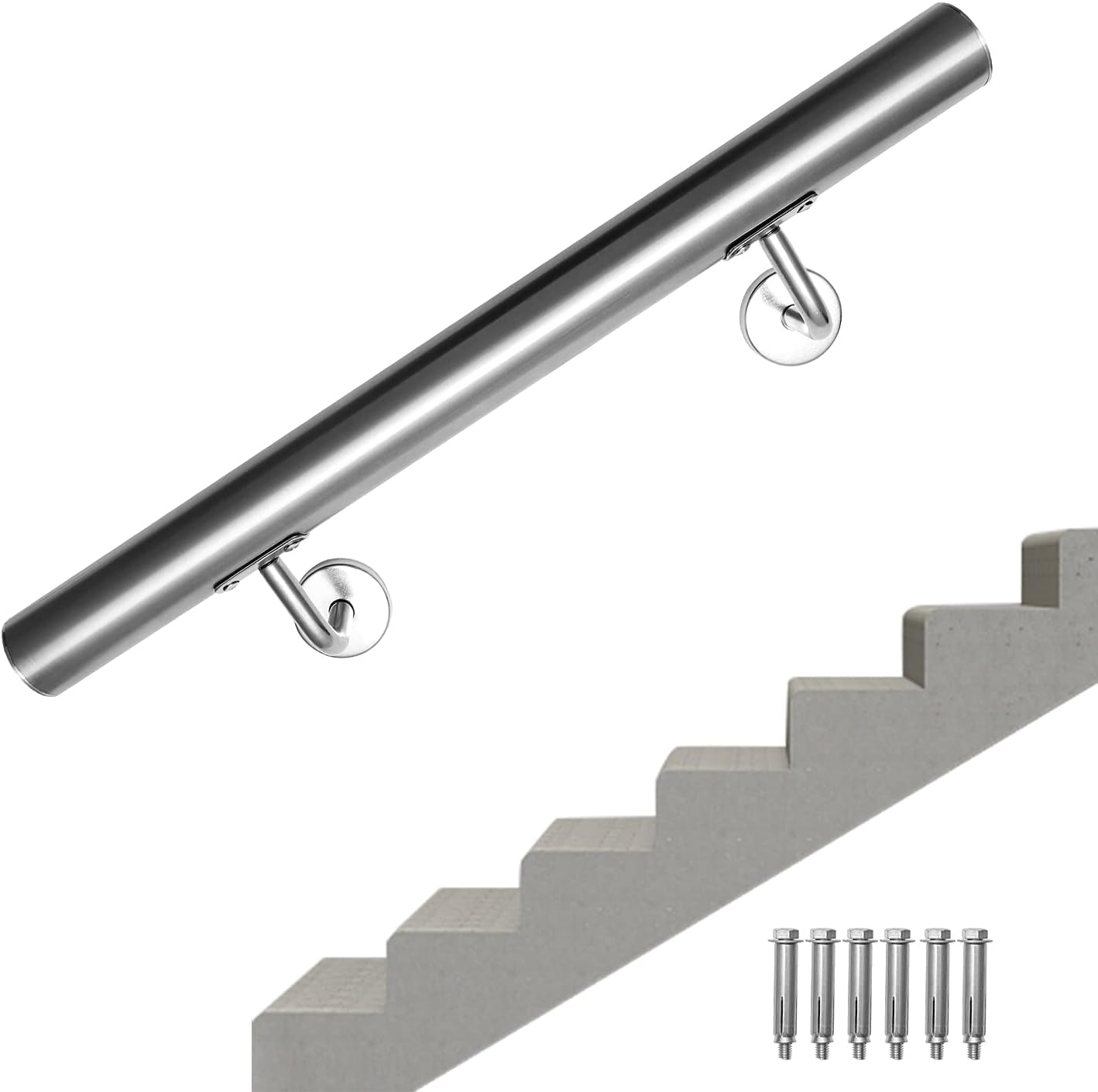 Treppengeländer mit Wandhalterung (80cm), 80cm