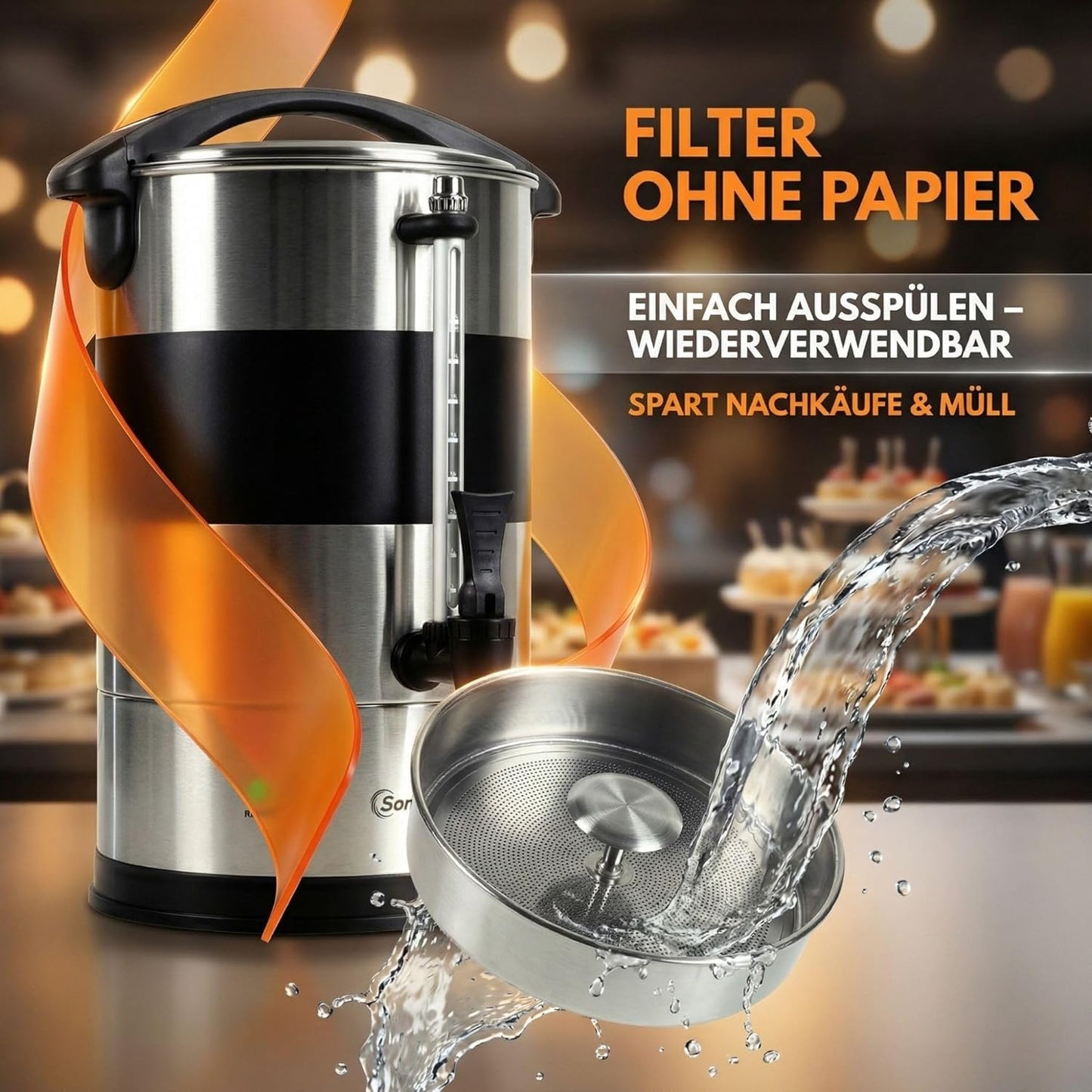 Gastro Kaffeemaschine 15L / 100 Tassen