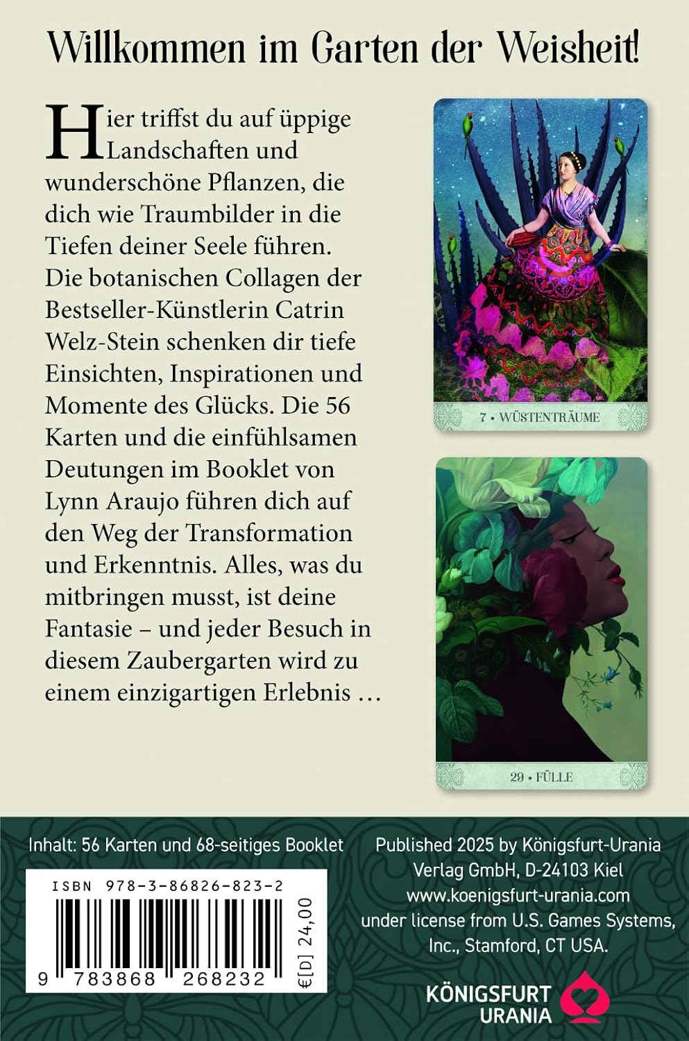Orakelkarten-Set Botanical Dreams, Taschenbuch