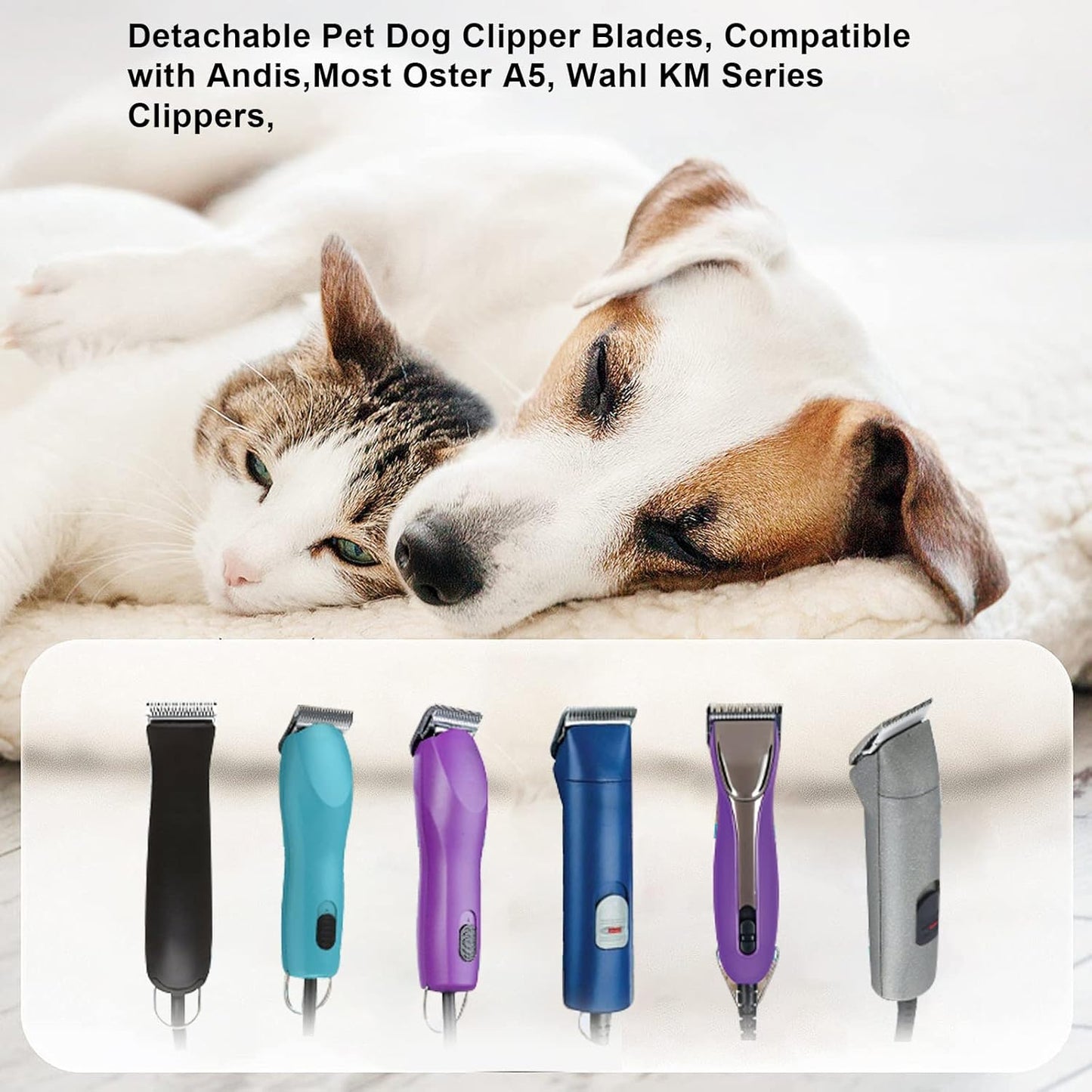 5FC Scherkopf für Andis/Oster A5/Wahl KM Hundeschermaschinen, 5fc 6.3mm