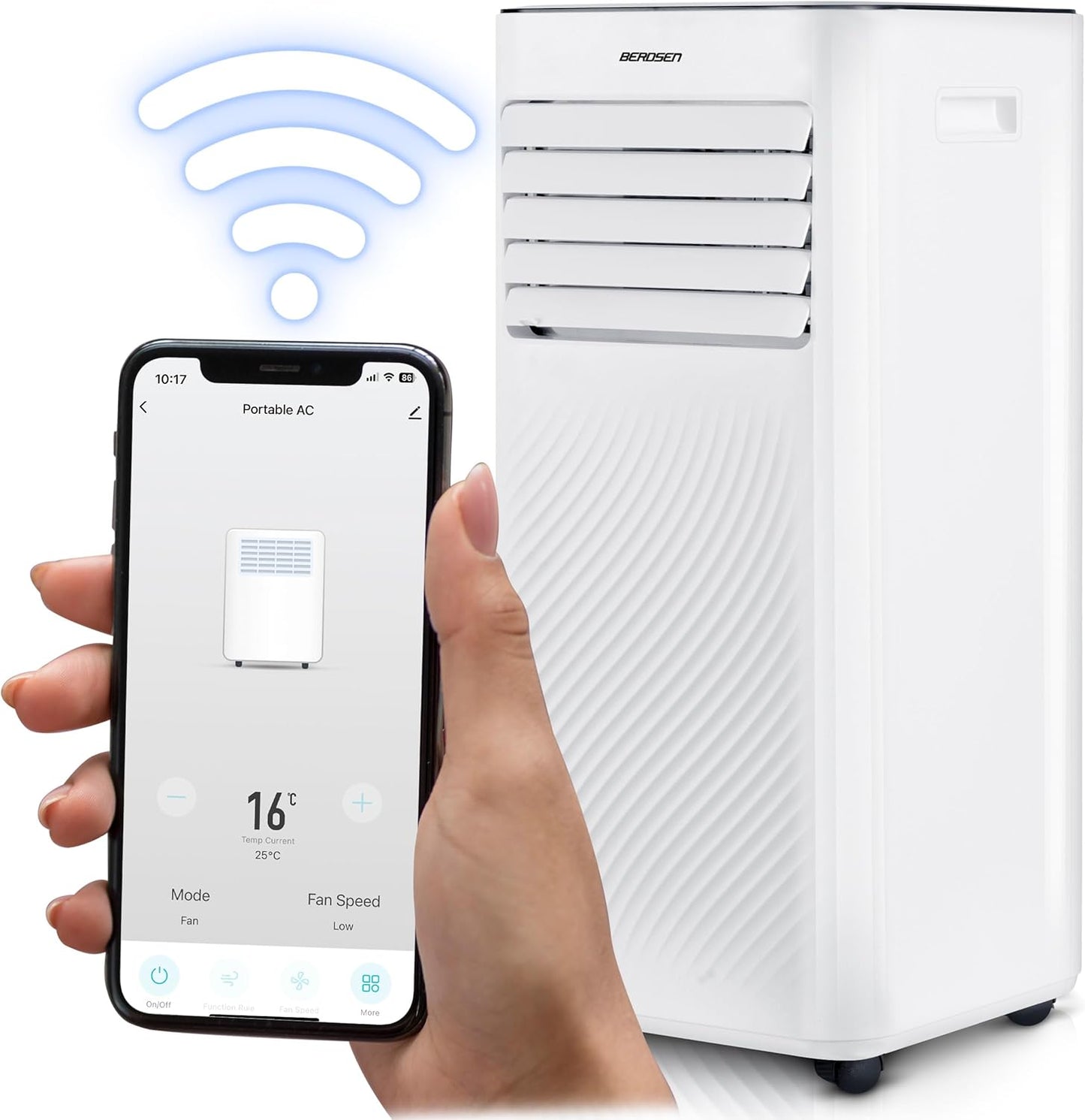 Mobiles 3-in-1 Klimagerät mit App-Steuerung
