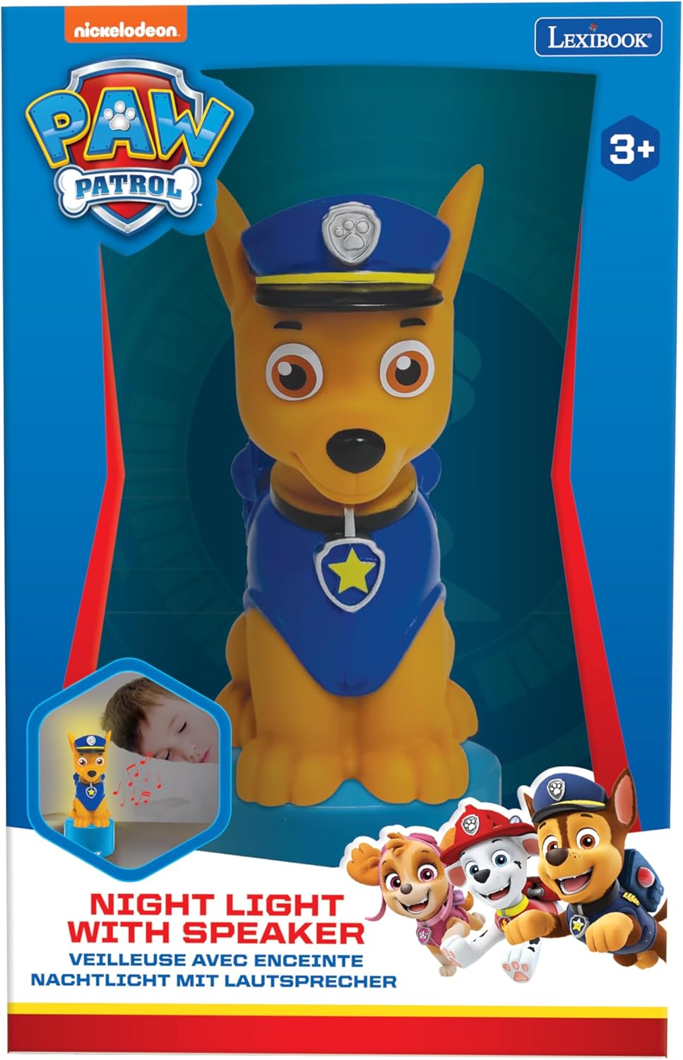 Paw Patrol Chase Nachtlicht mit Lautsprecher, Paw Patrol