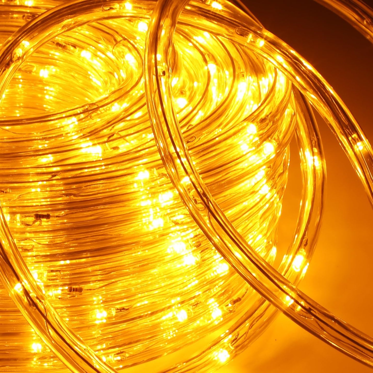 LED Lichterschlauch mit Memory-Funktion (10m), Gelb 10m