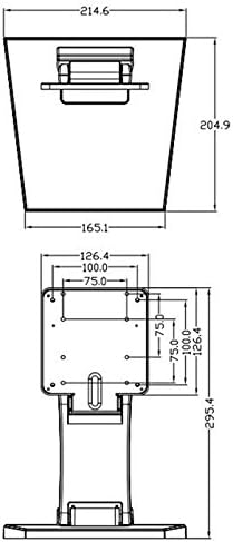 Verstellbarer LCD-Monitorständer, weiss