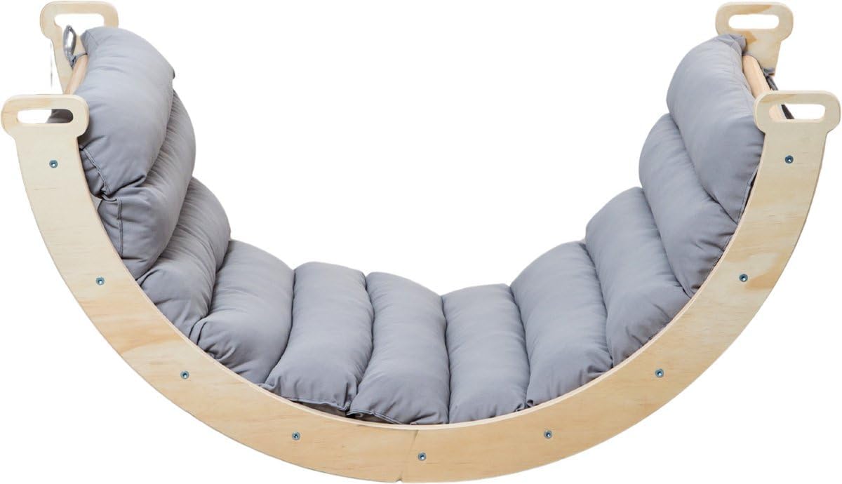 Mini-Kletterbogen mit Kissen, Grau 78x47x37 cm