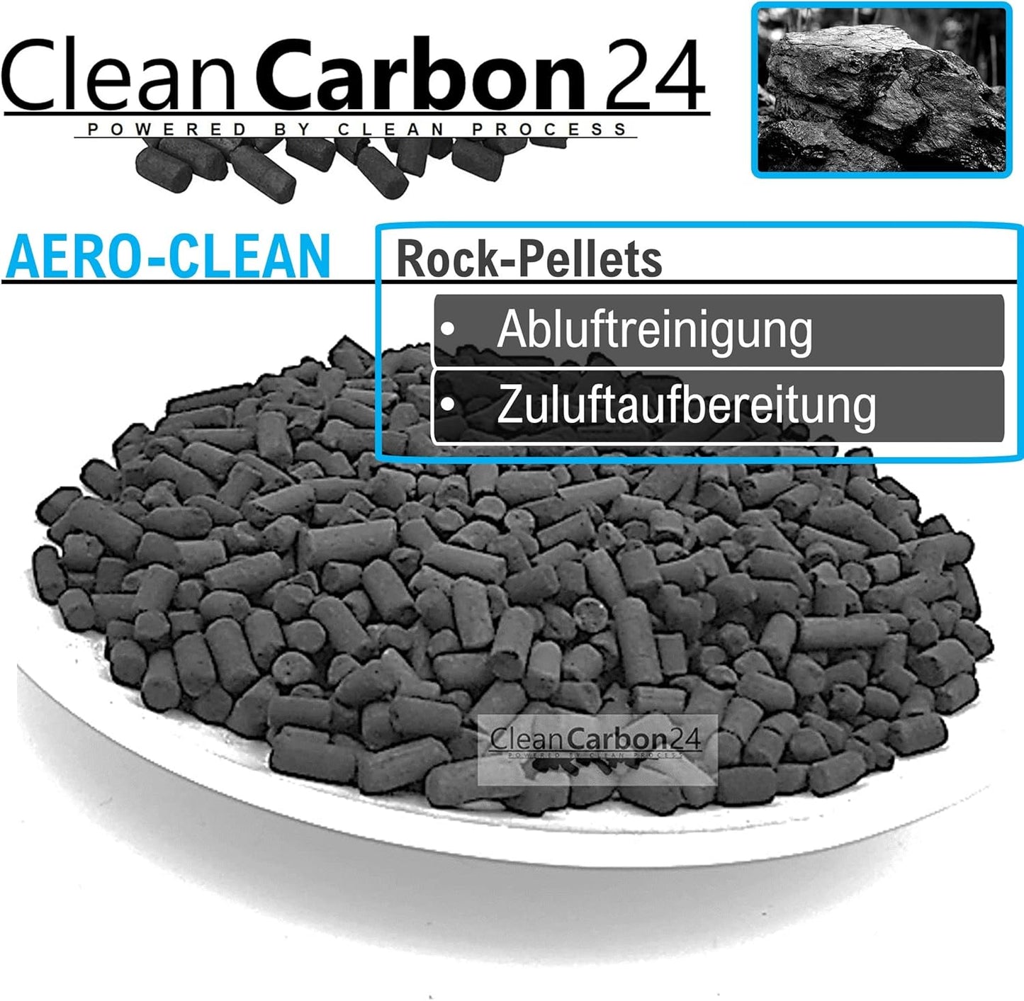 Aktivkohle-Pellets für Raumluftreiniger, 10L | 5Kg