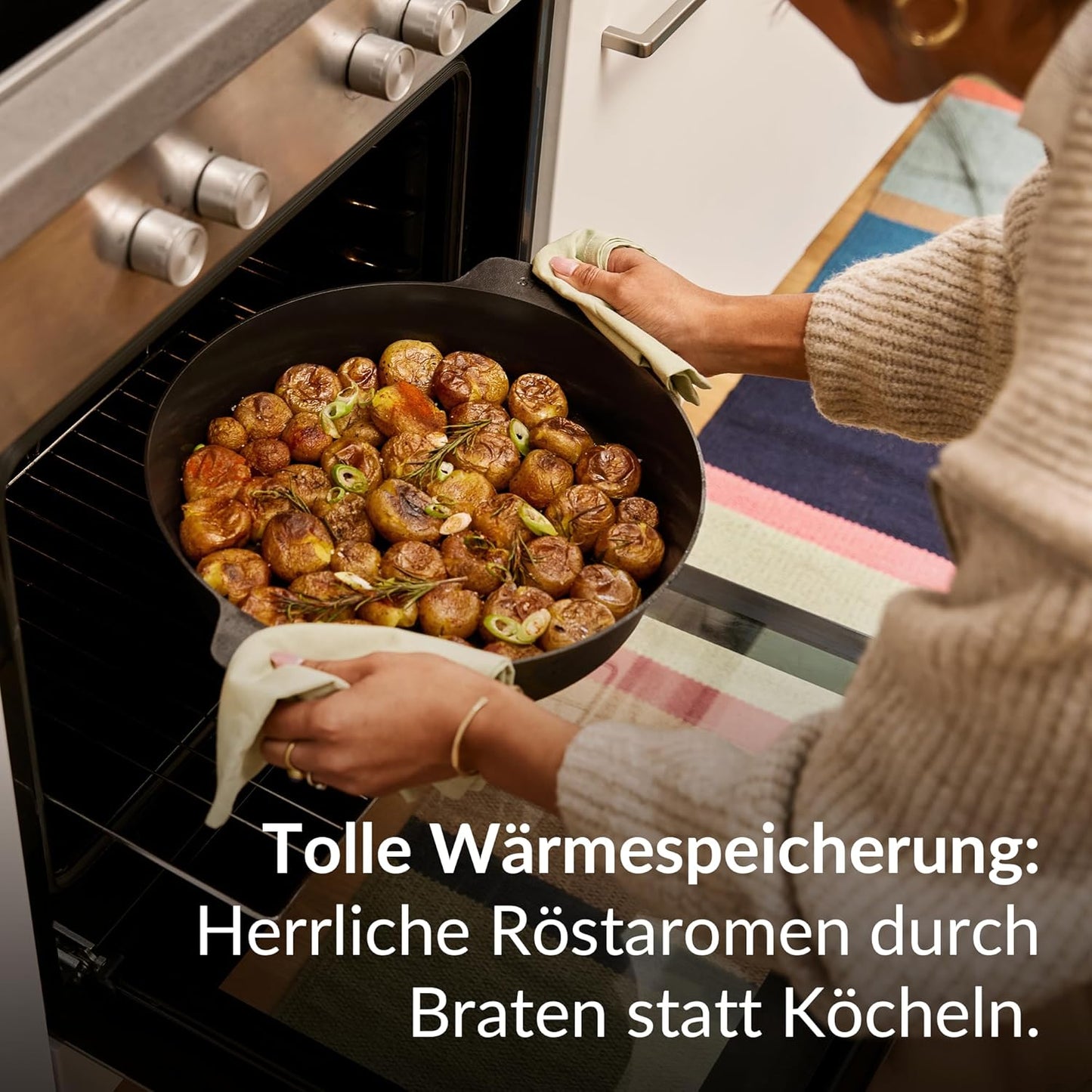 Gusseisenpfanne 32cm für alle Herdarten, 32 cm