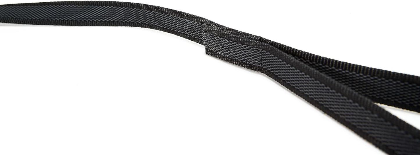 Color & Gray - gumierte Hundeleine mit Schlaufe, 10 m, Schwarz-Grau 20 mm x 10 m (mit Schlaufe)