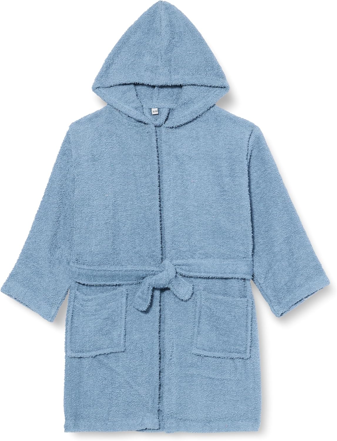 Kinder Frottee-Bademantel, 134-140 jeansblau