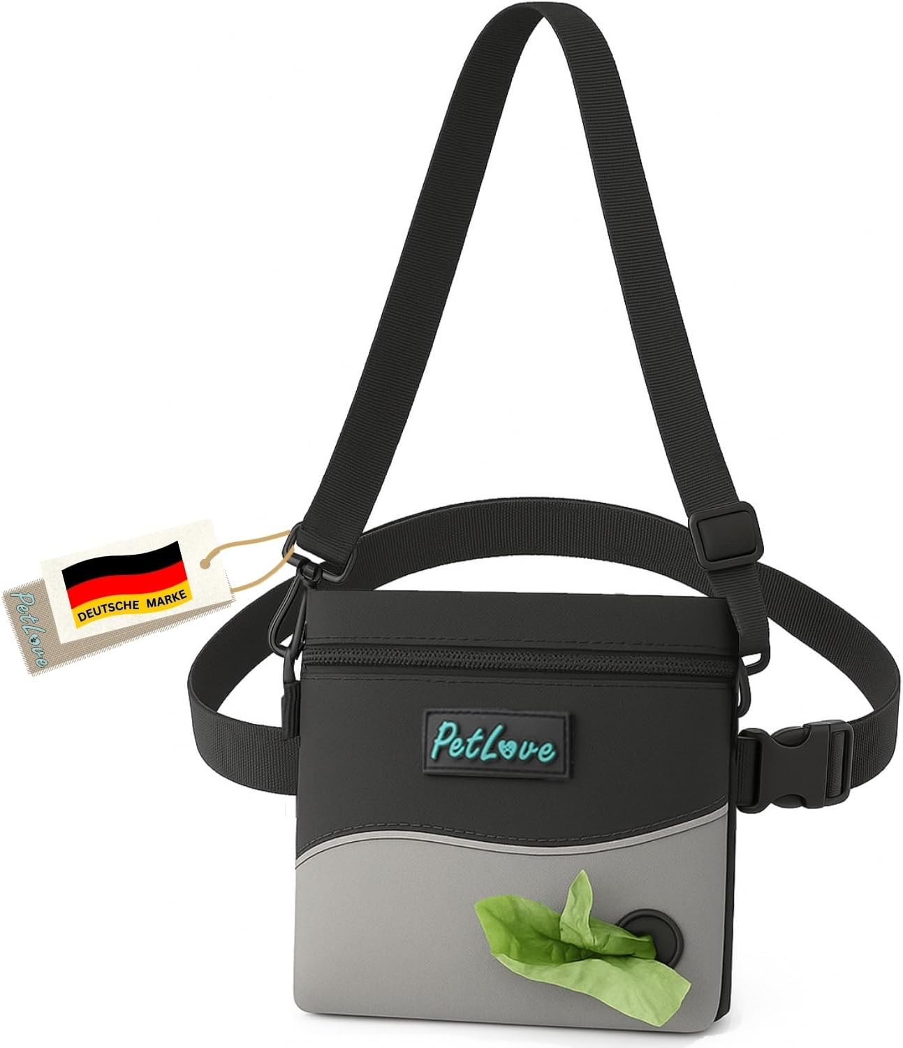 Leckerlibeutel für Hunde, S|Grau