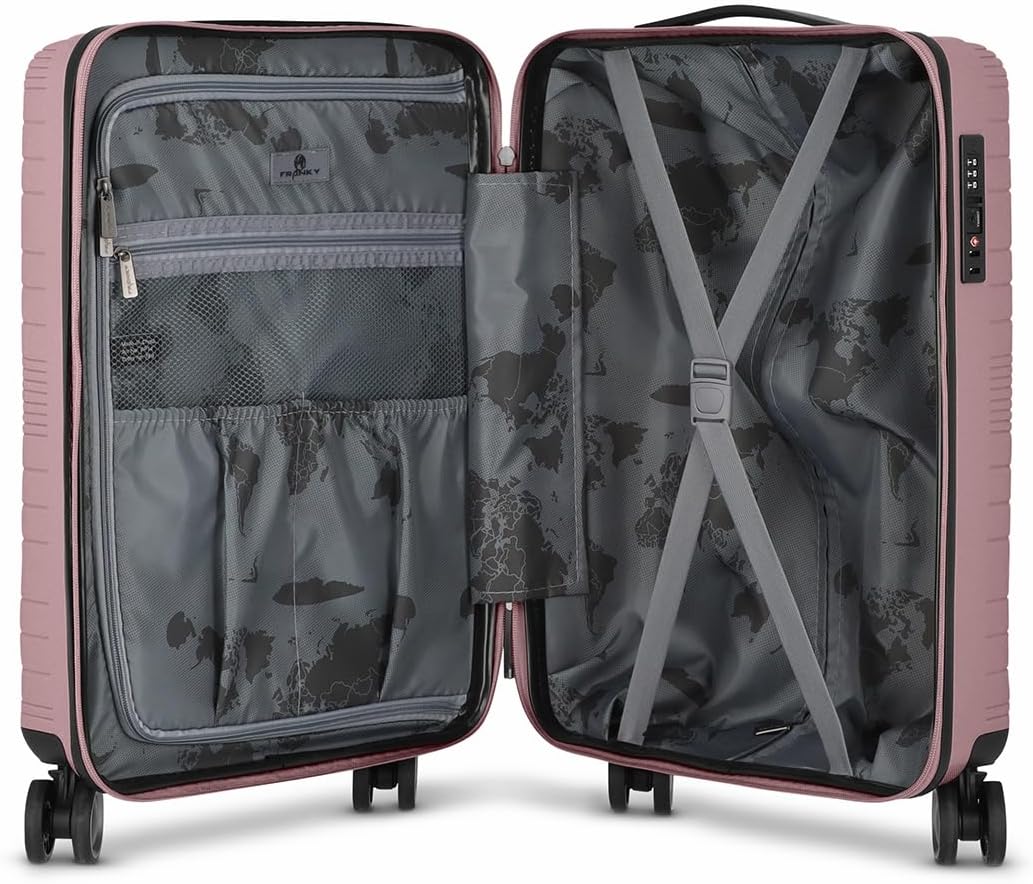 Dallas 3.0 Hartschalen-Trolley mit Rollen und TSA-Schloss, Old Rose Koffer S (55 cm)