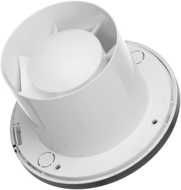 Leiser Abluftventilator 100mm, Ø 100mm Anthrazit